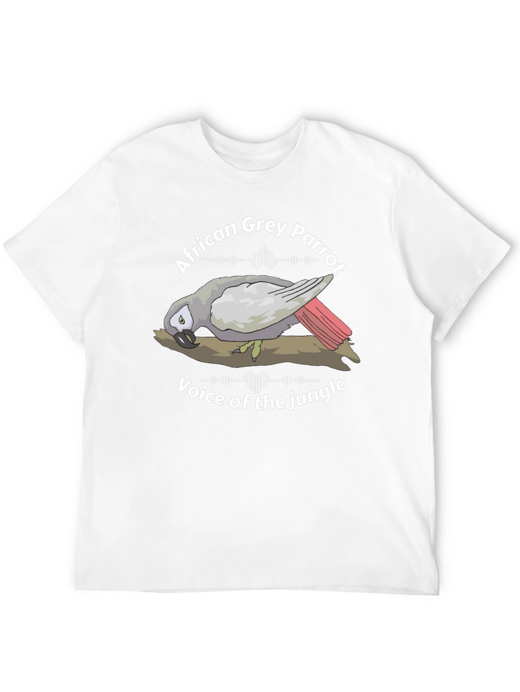 African Grey Parrot Voice of the Jungle Graphic Tee