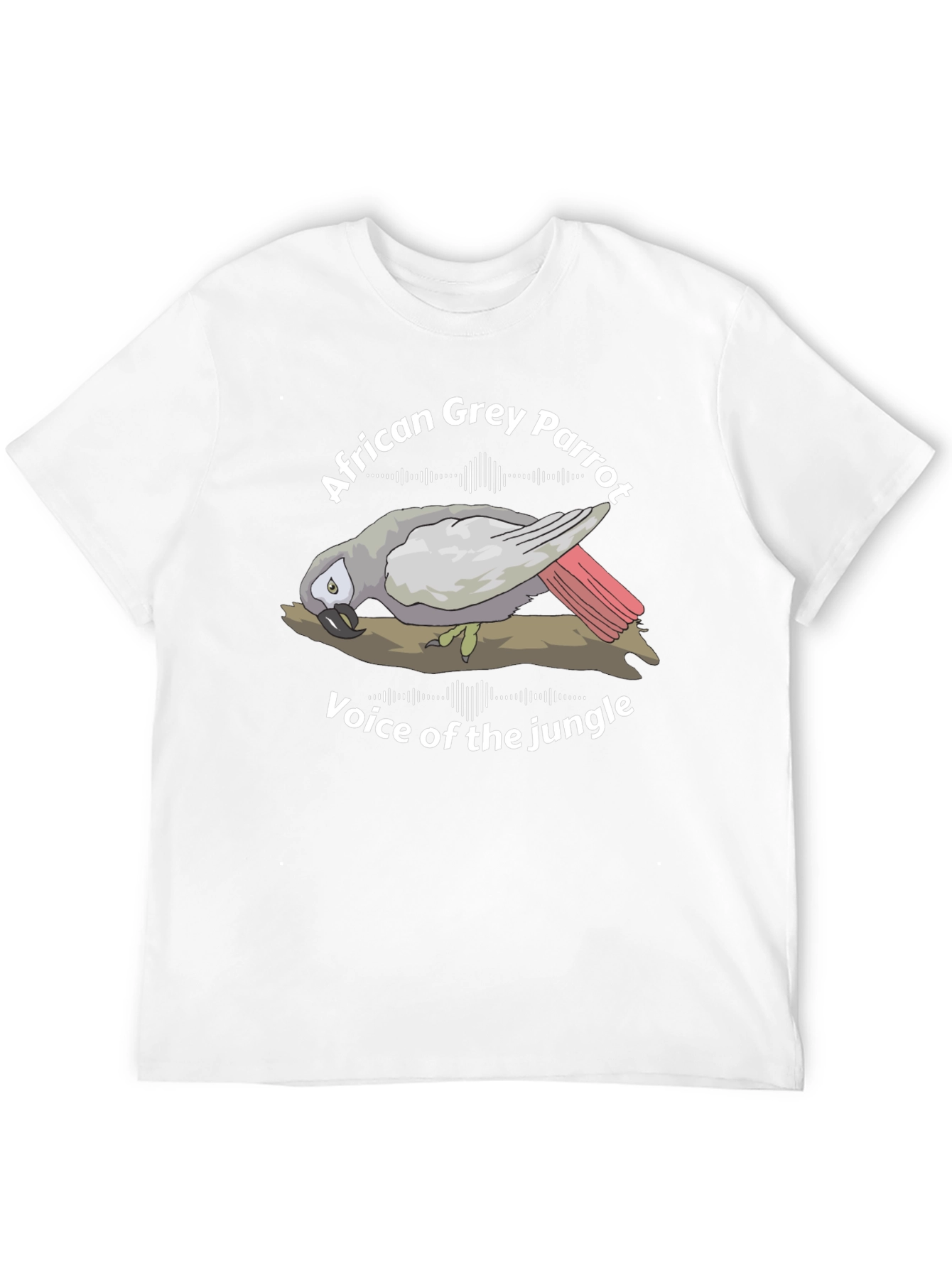 African Grey Parrot Voice of the Jungle Graphic Tee