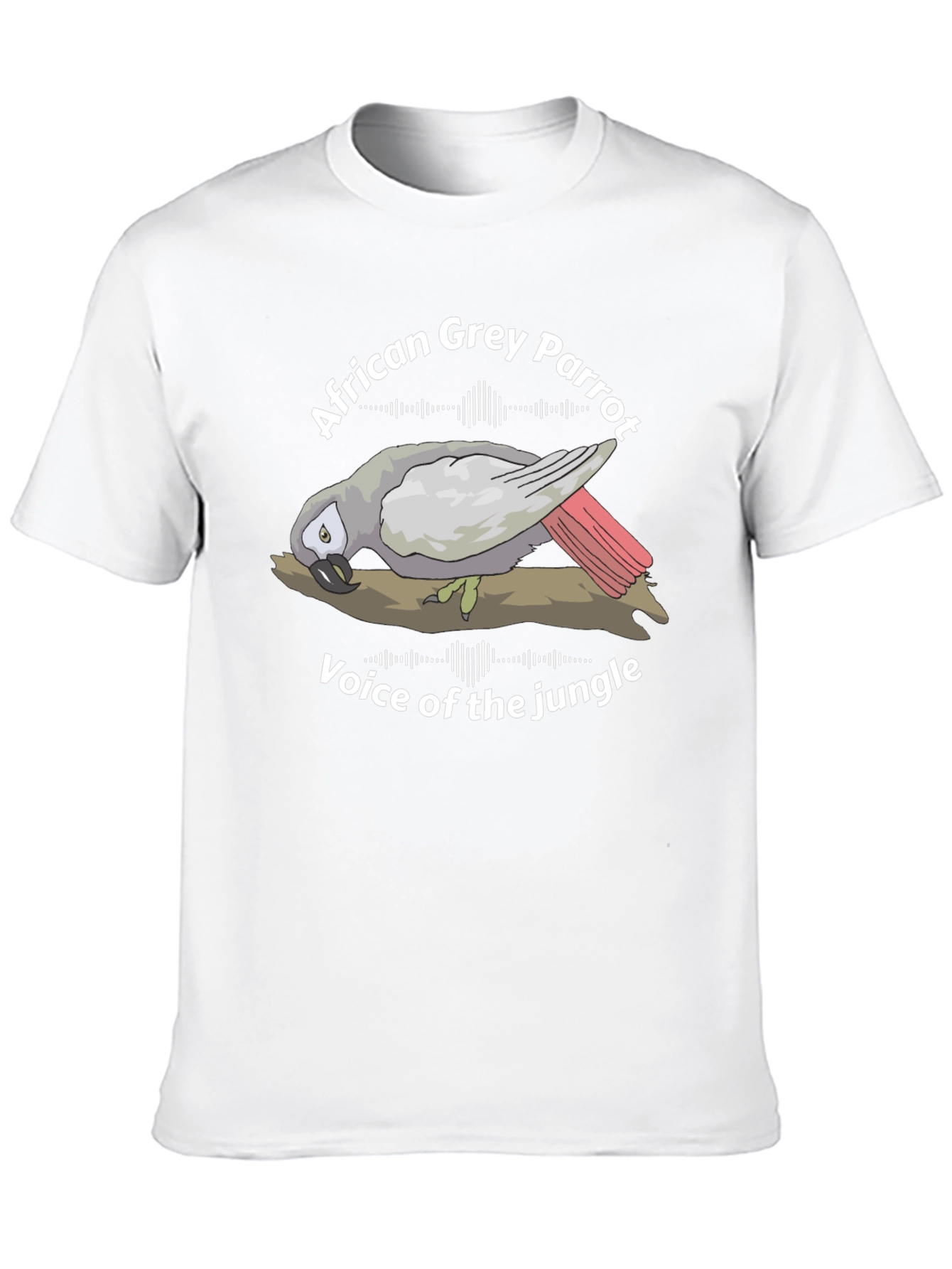 African Grey Parrot Voice of the Jungle Graphic Tee