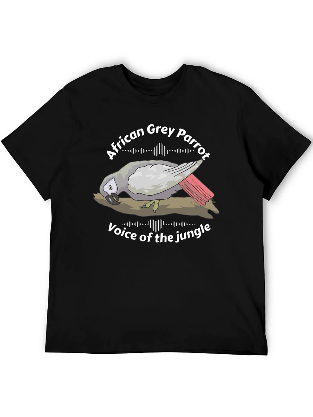 African Grey Parrot Voice of the Jungle Graphic Tee