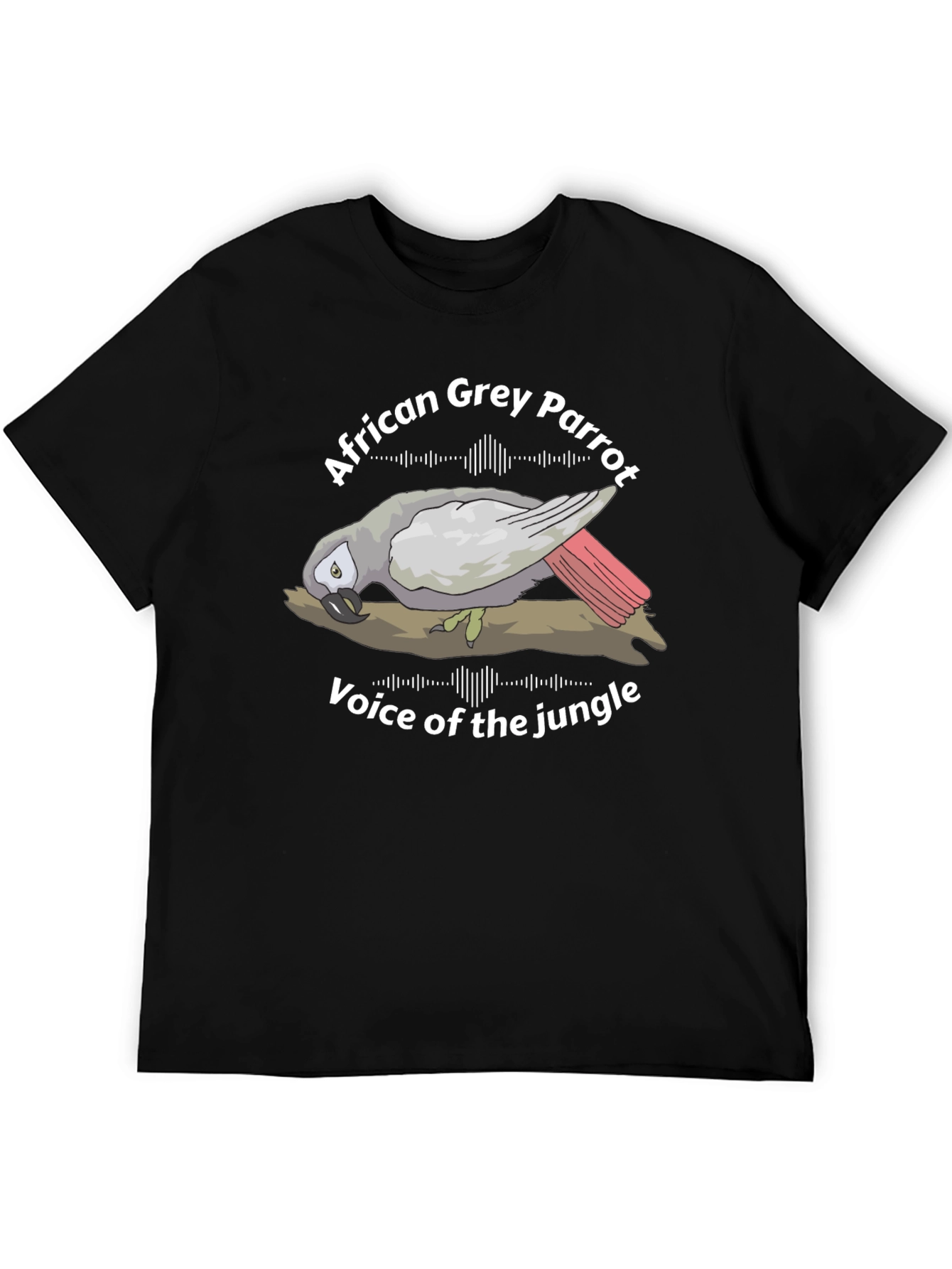 African Grey Parrot Voice of the Jungle Graphic Tee