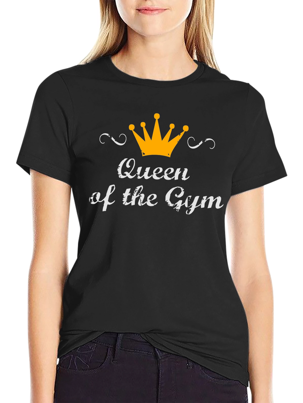 Queen of the Gym Black T-Shirt