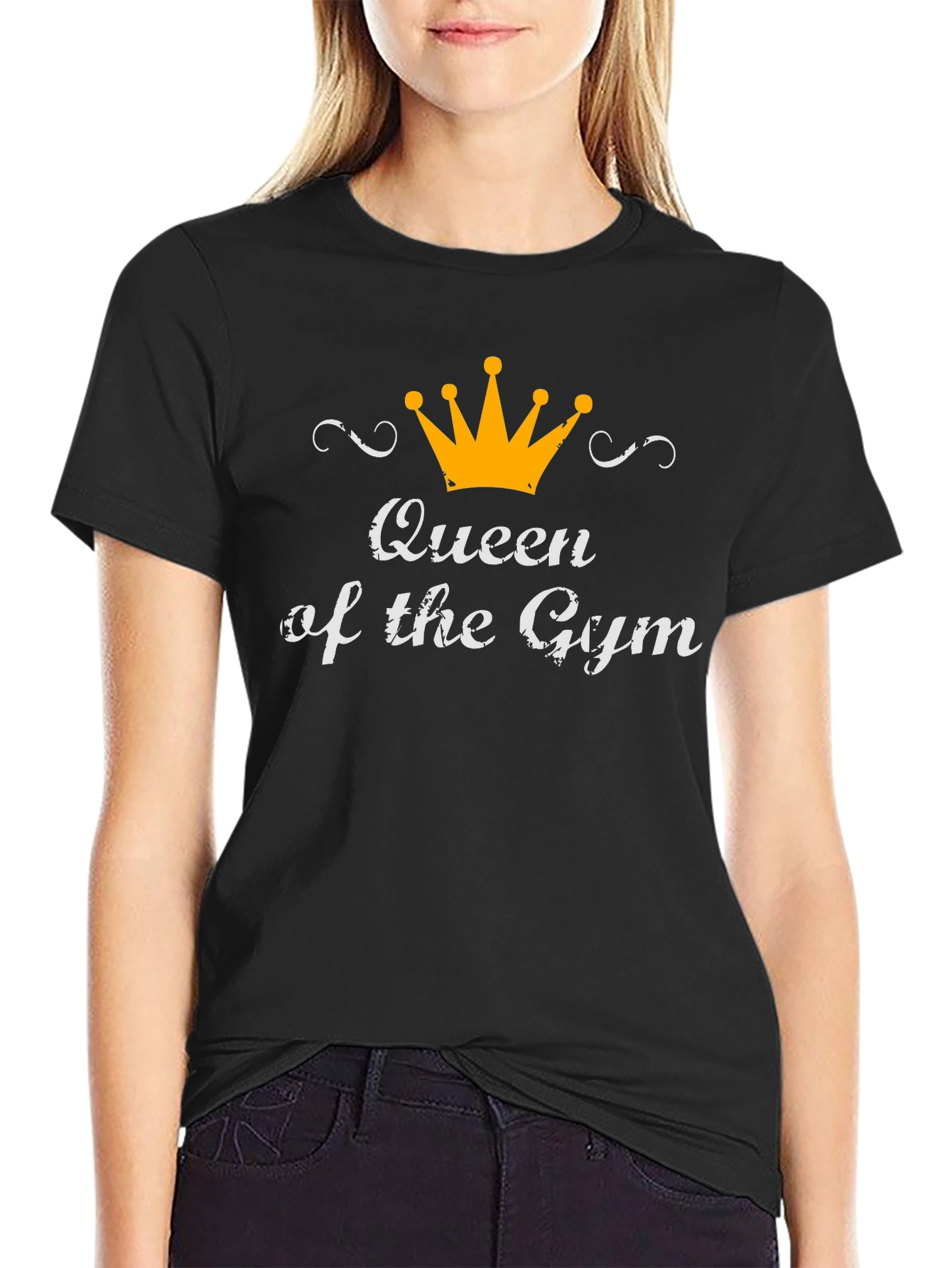 Queen of the Gym Black T-Shirt