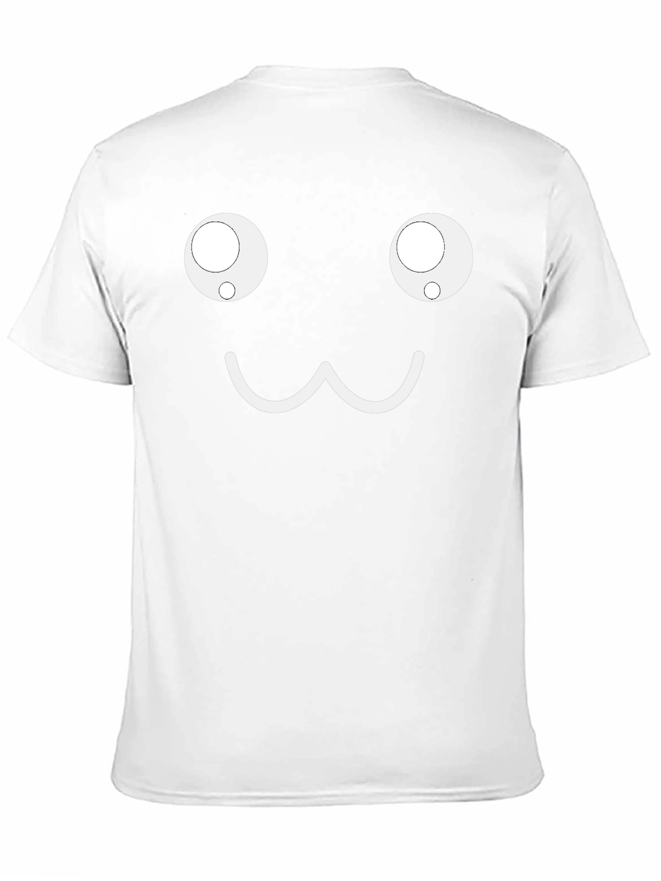 Cute Face Graphic Black T-Shirt