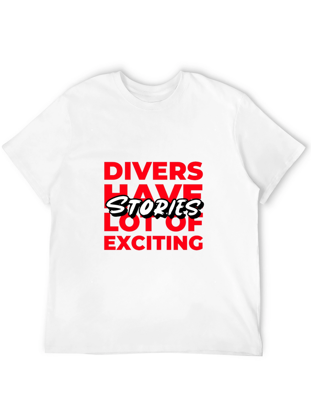 Divers Have Stories Black Graphic T-Shirt