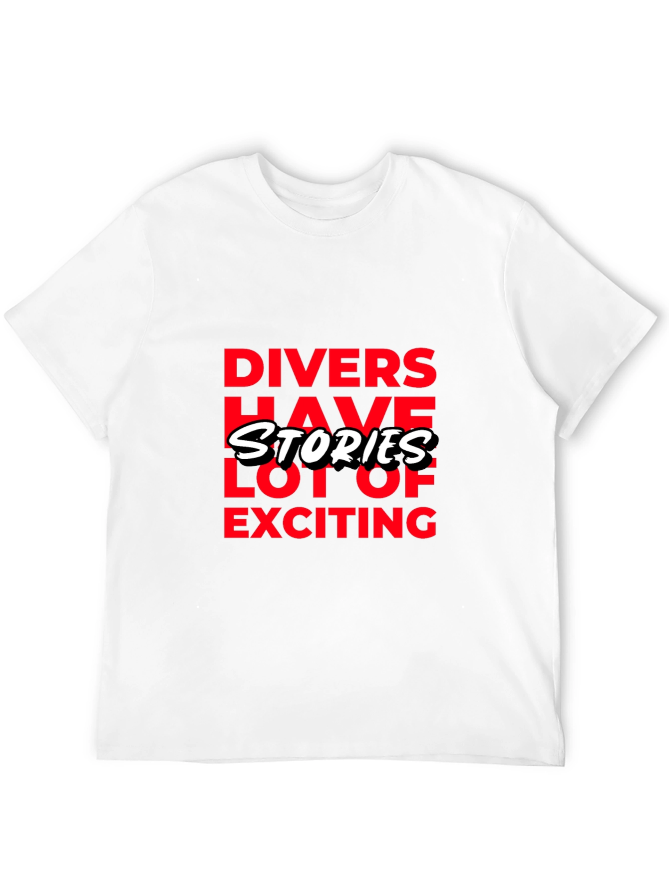 Divers Have Stories Black Graphic T-Shirt