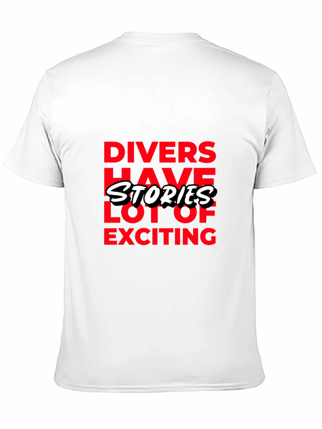 Divers Have Stories Black Graphic T-Shirt