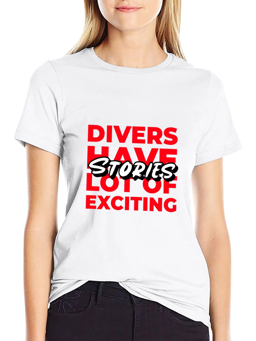 Divers Have Stories Black Graphic T-Shirt