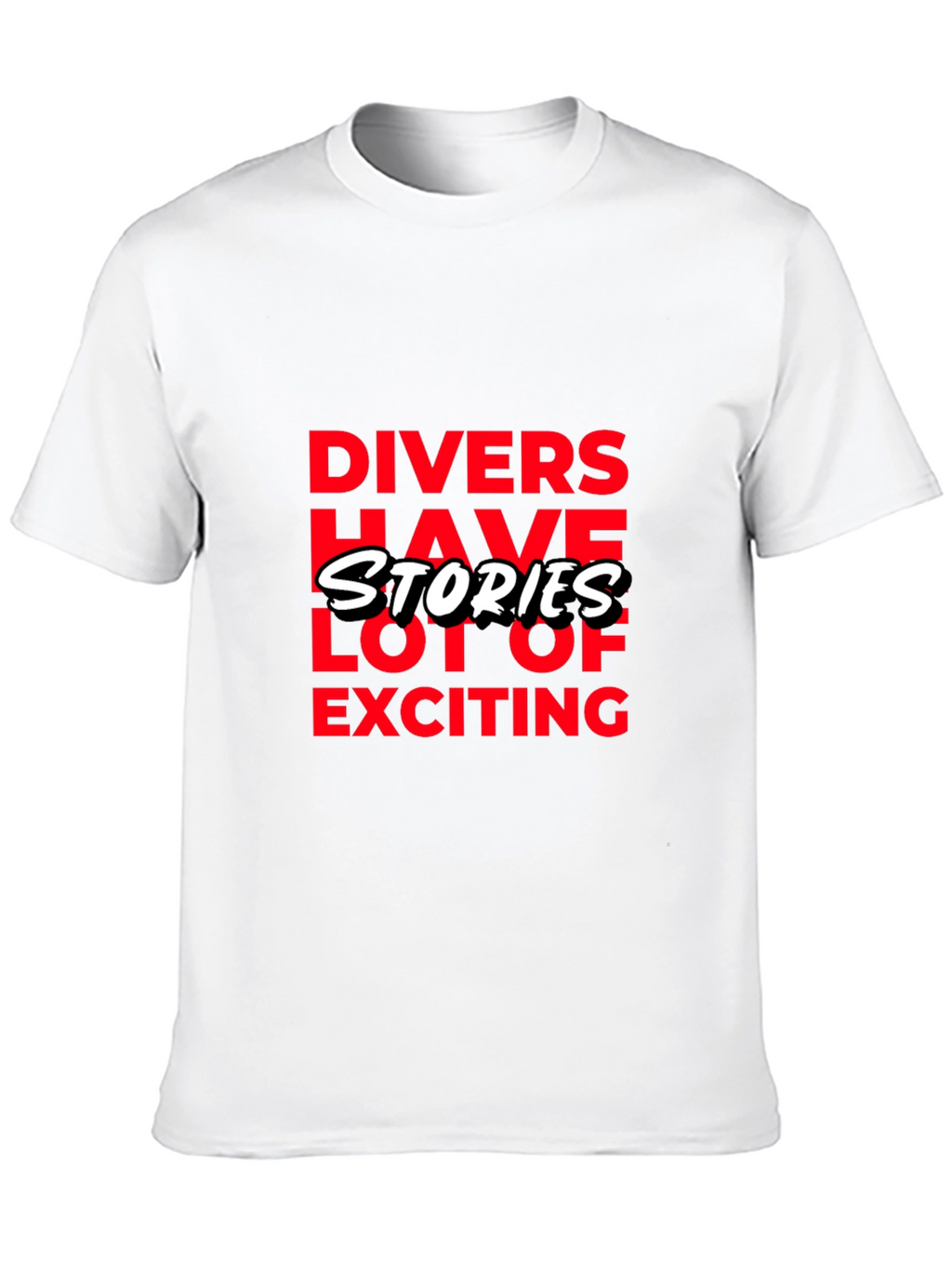 Divers Have Stories Black Graphic T-Shirt