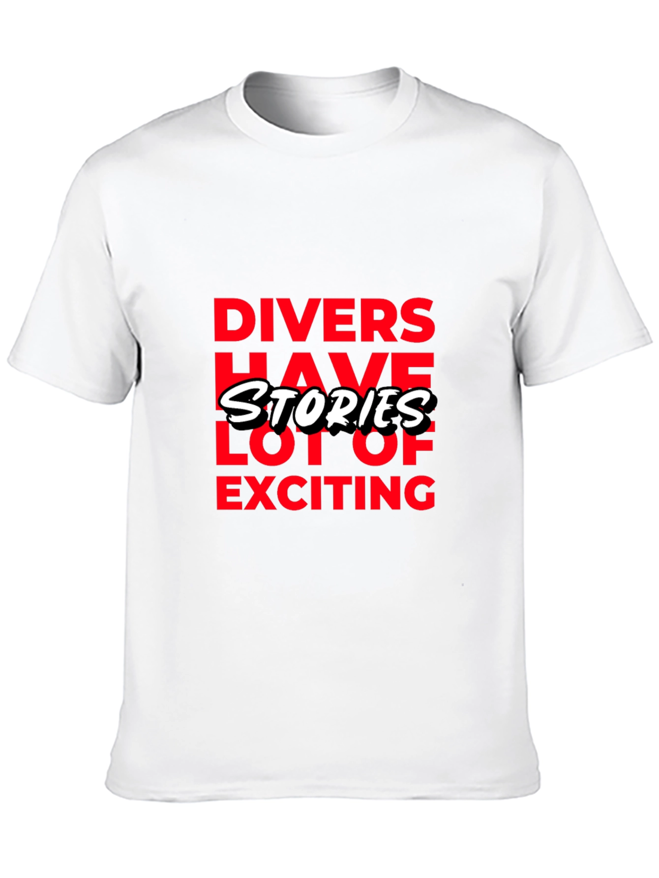 Divers Have Stories Black Graphic T-Shirt