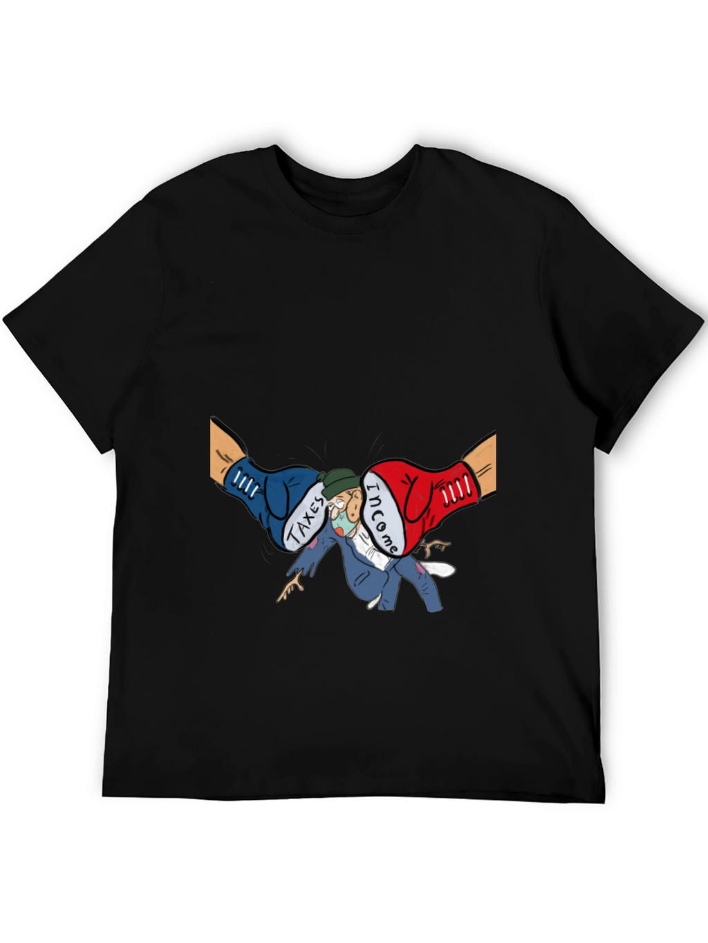 Income Tax Cartoon Graphic T-Shirt