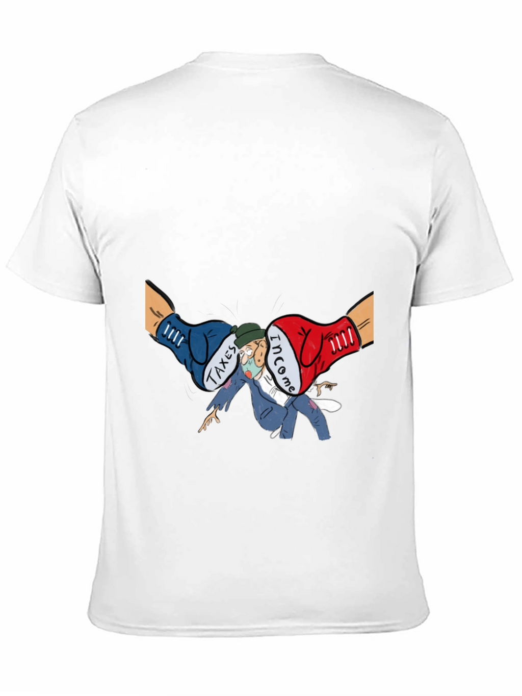 Income Tax Cartoon Graphic T-Shirt