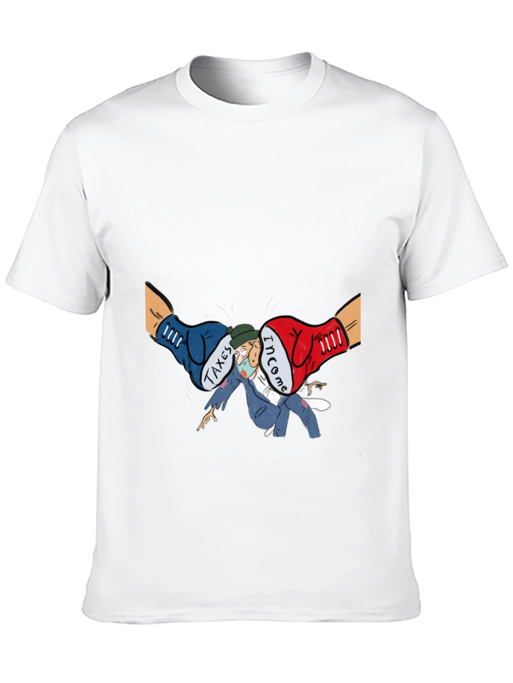 Income Tax Cartoon Graphic T-Shirt