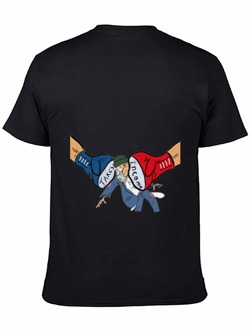 Income Tax Cartoon Graphic T-Shirt
