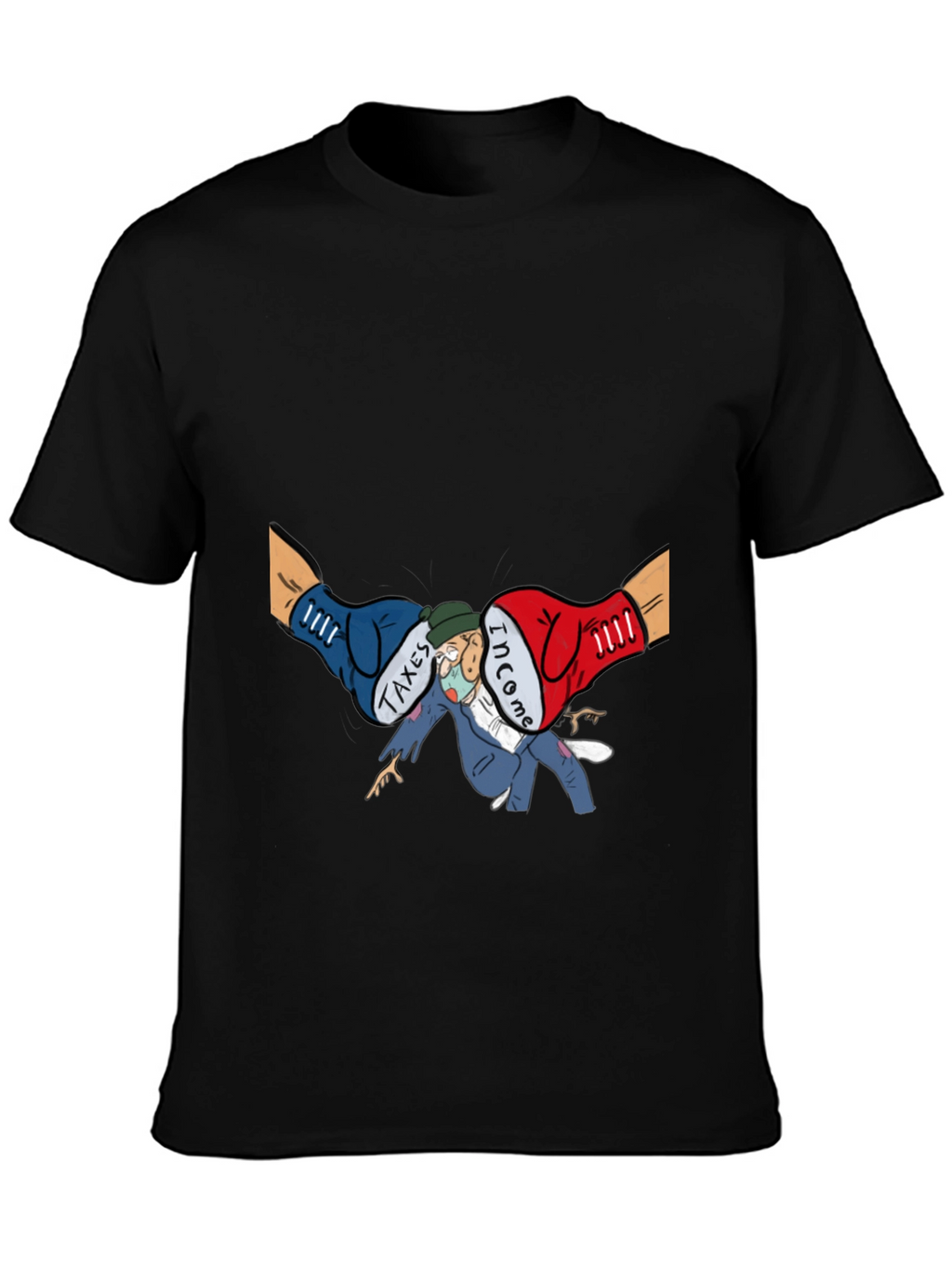 Income Tax Cartoon Graphic T-Shirt
