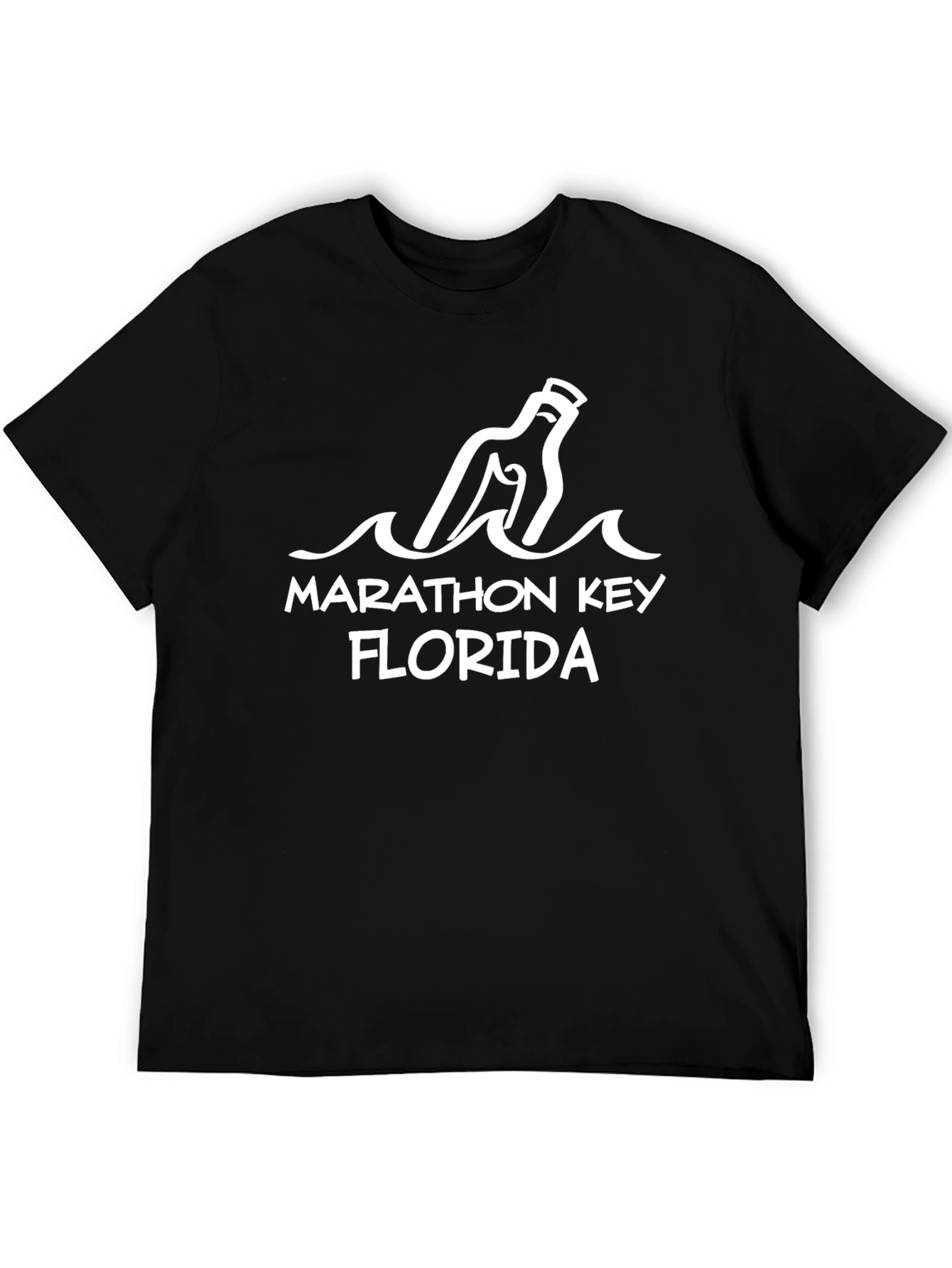 Marathon Key Florida Message in a Bottle T-Shirt