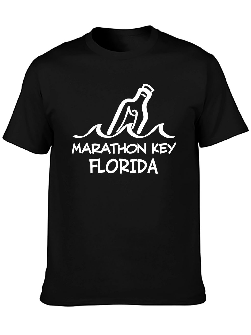 Marathon Key Florida Message in a Bottle T-Shirt