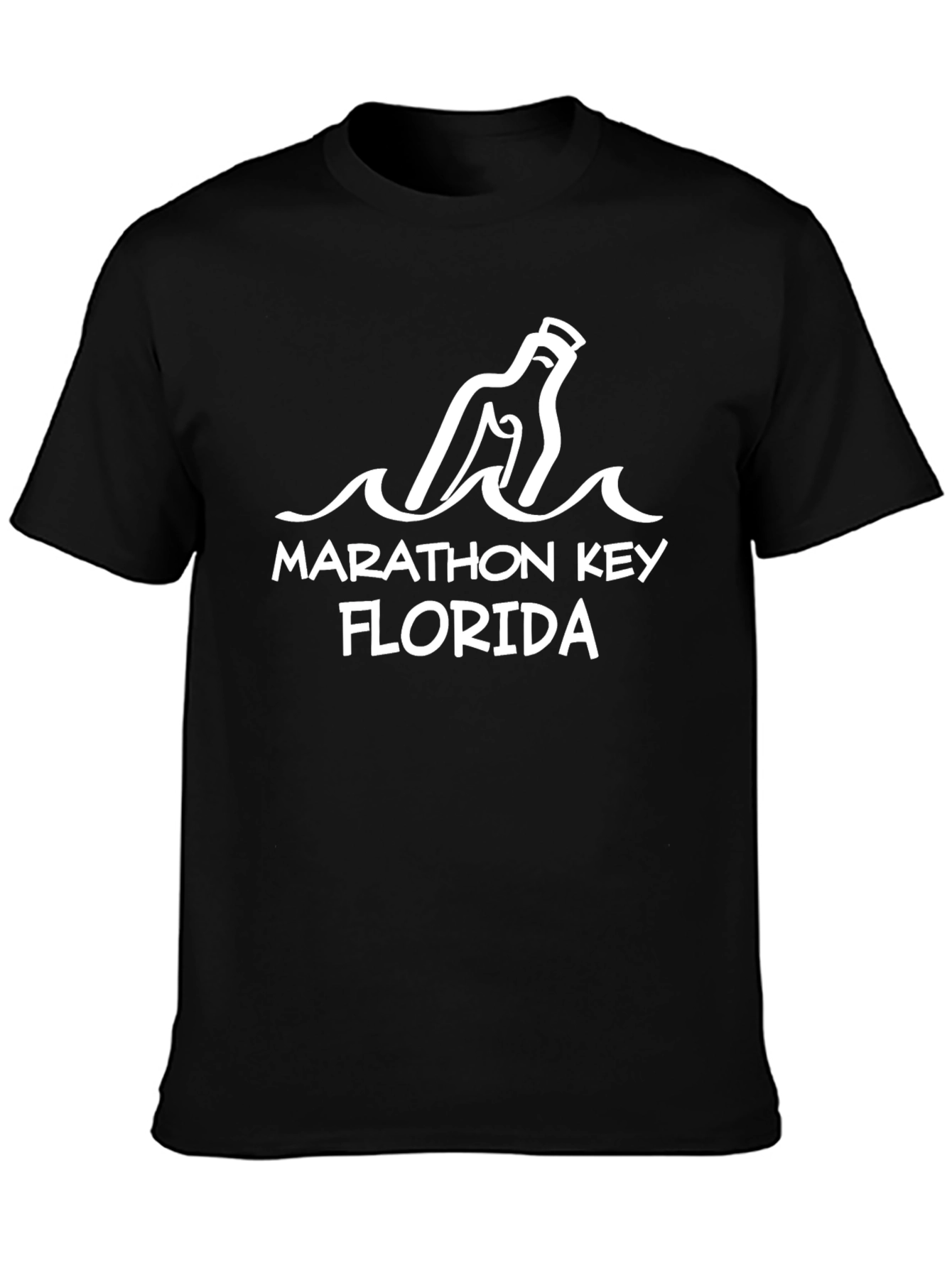Marathon Key Florida Message in a Bottle T-Shirt