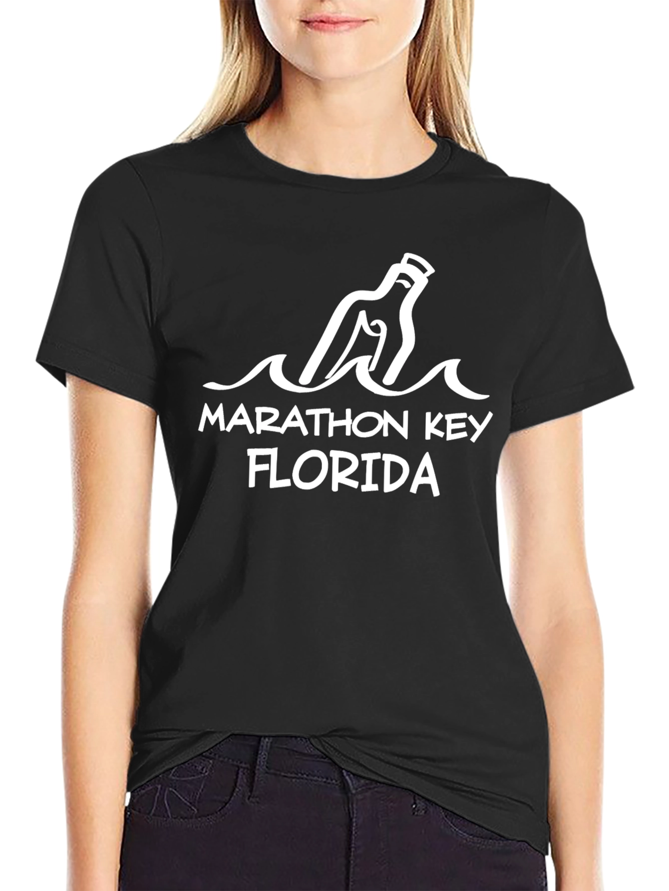 Marathon Key Florida Message in a Bottle T-Shirt