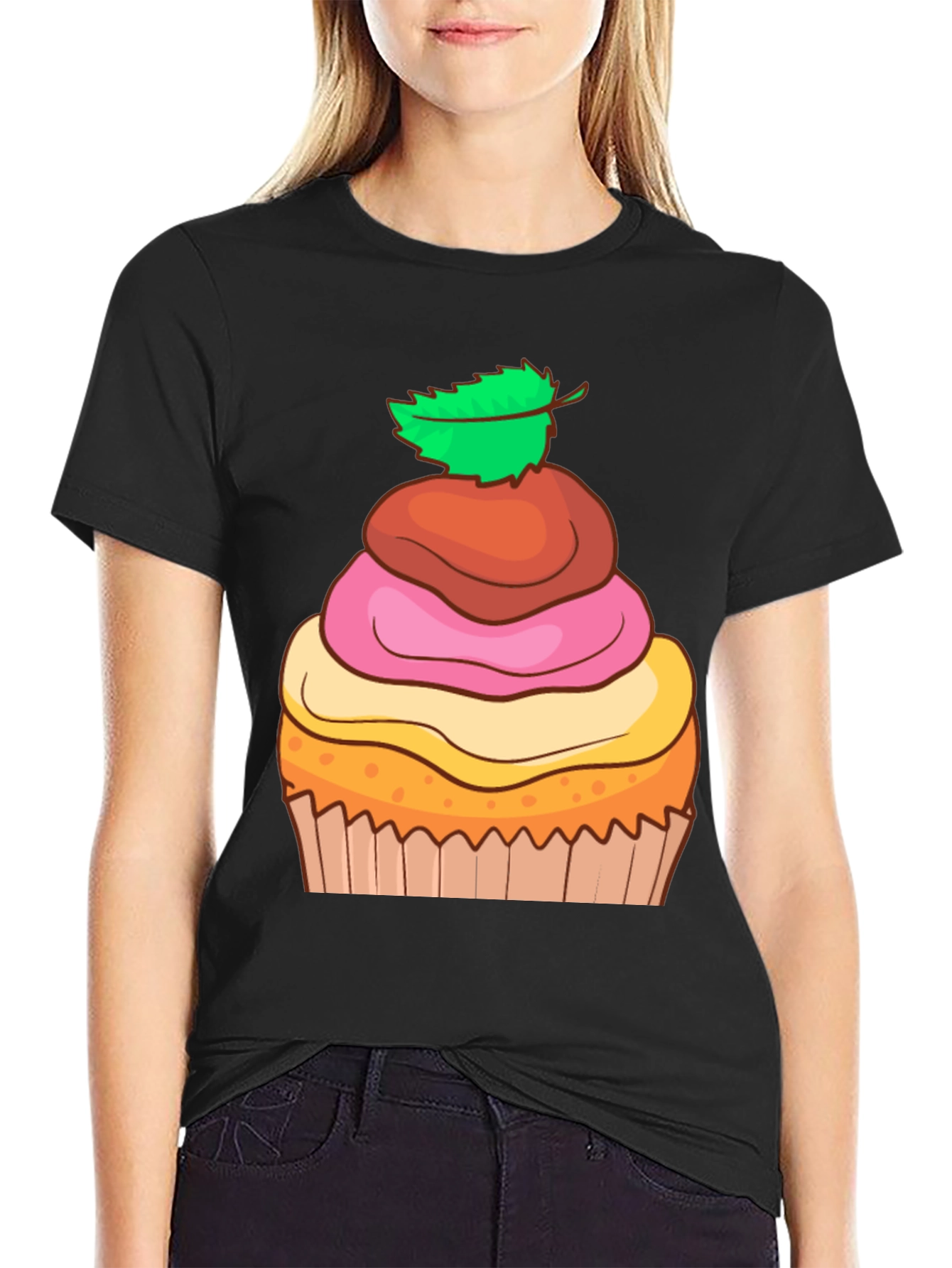 Cupcake Graphic Tee - Sweet Treat Design!