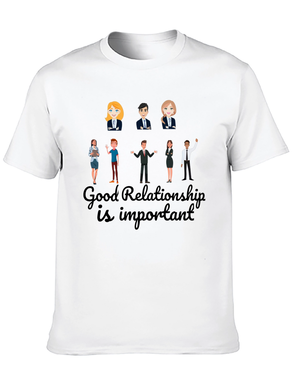 Good Relationship T-Shirt: Soft Cotton Blend Unisex Fit