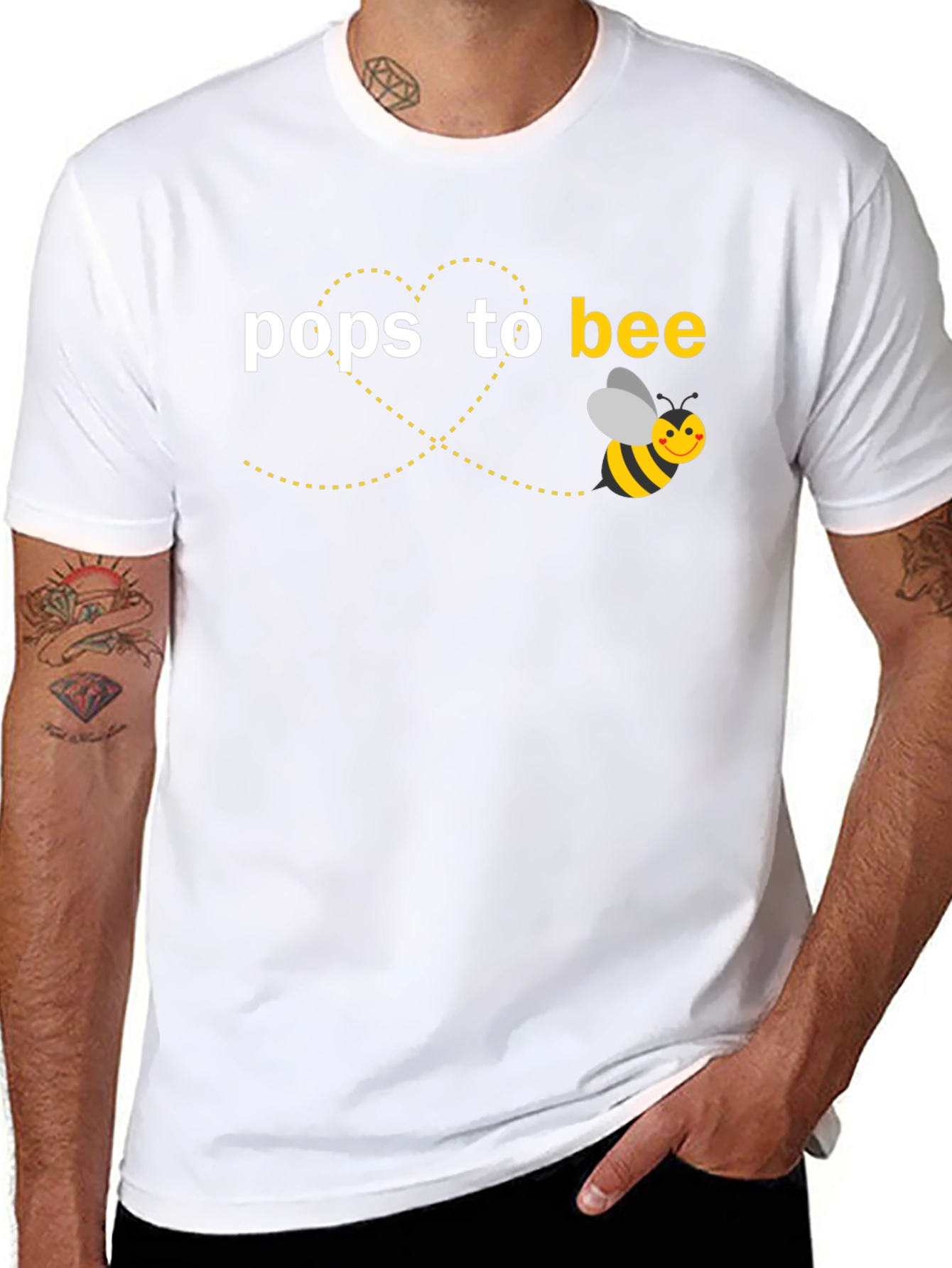 Pops to Bee T-Shirt - Expecting Dad Gift