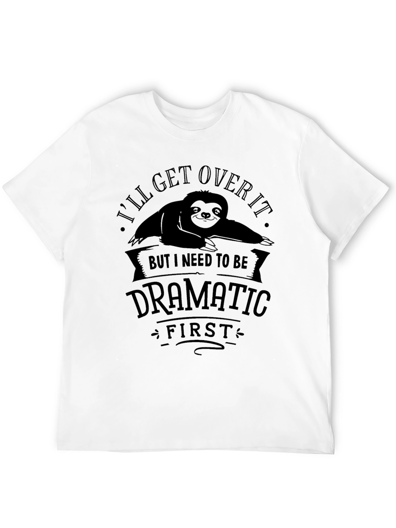Dramatic Sloth Graphic Tee