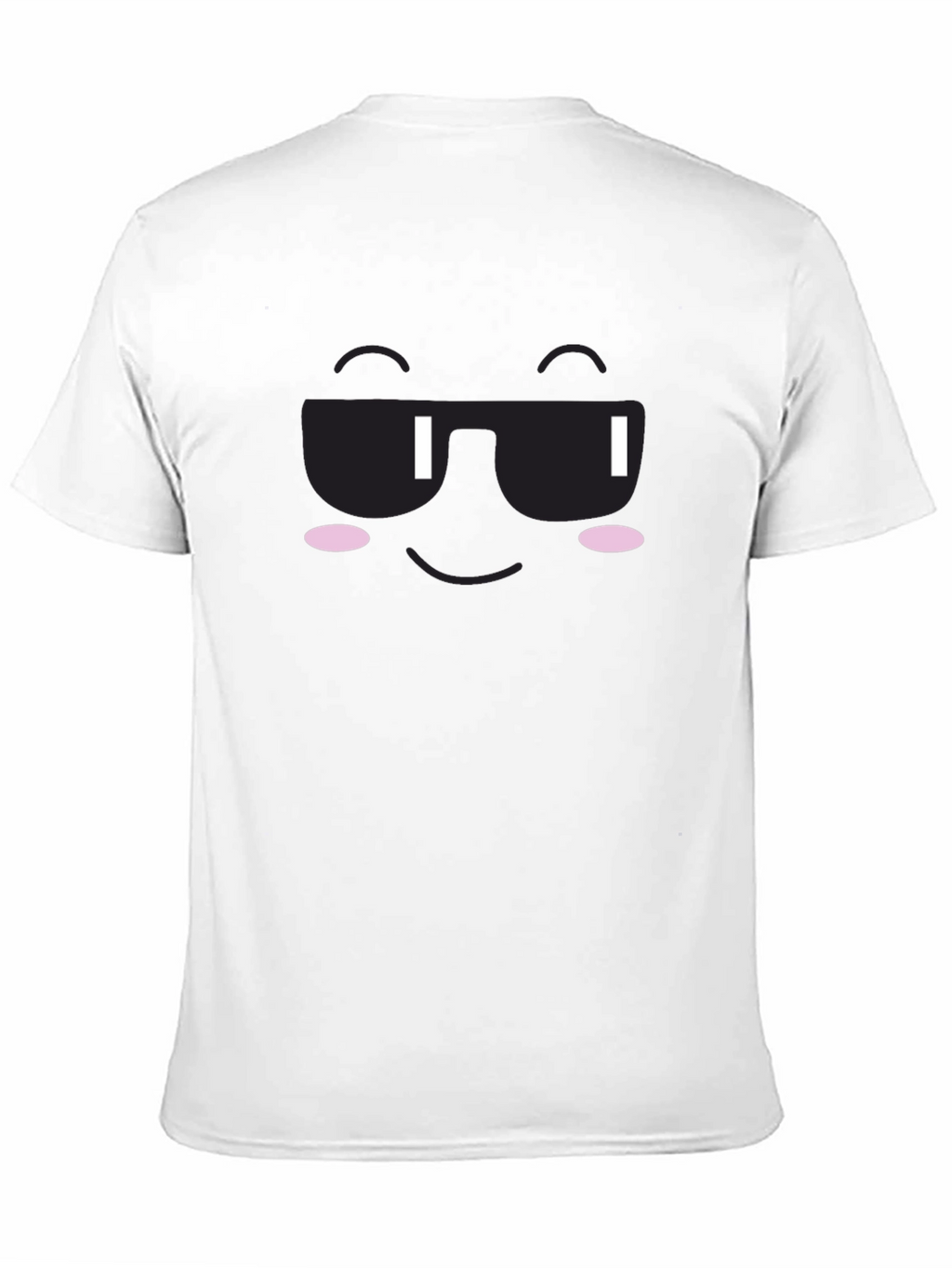 Cool Face Graphic Tee - Black Cotton T-Shirt