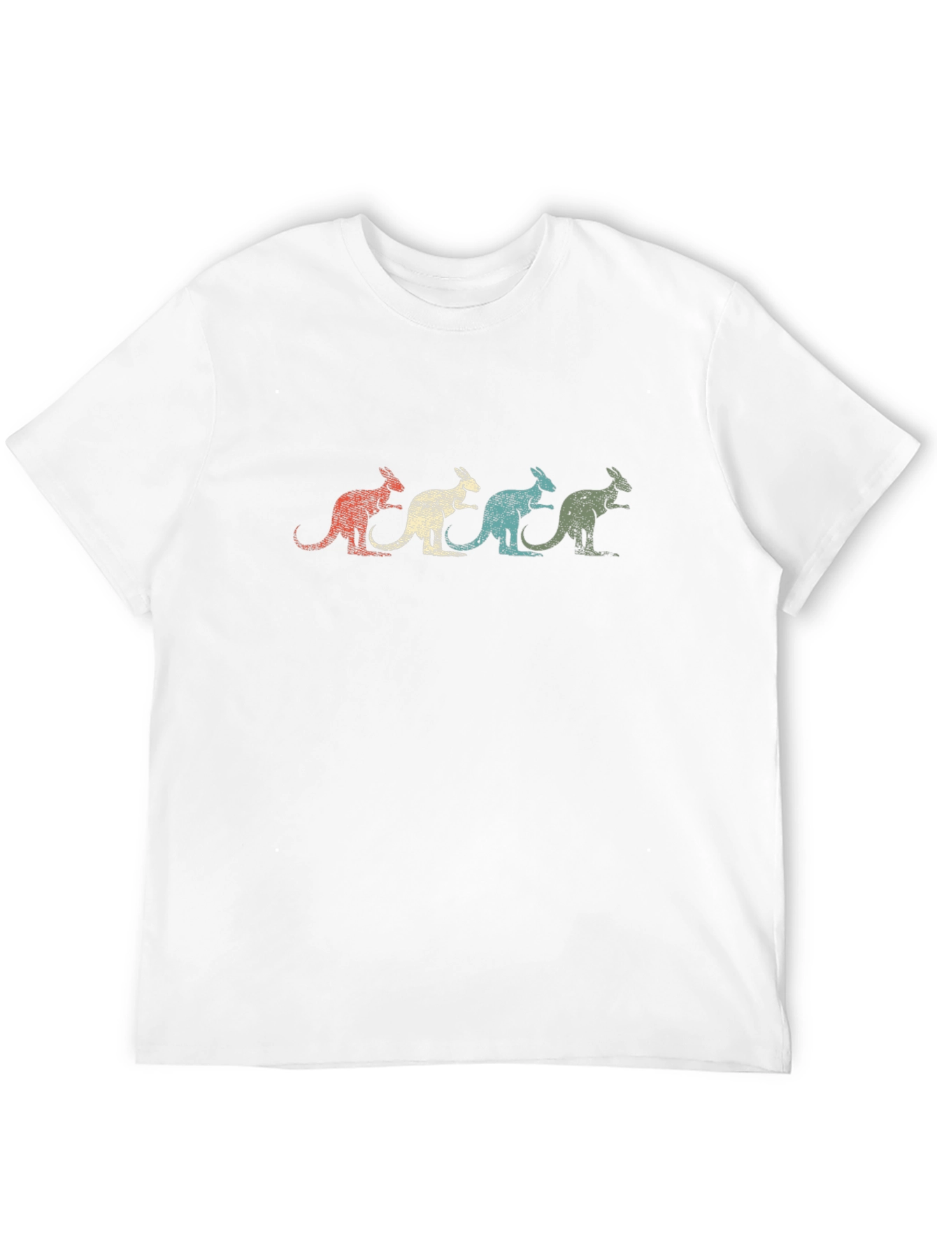 Retro Kangaroo T-Shirt - Black Graphic Tee