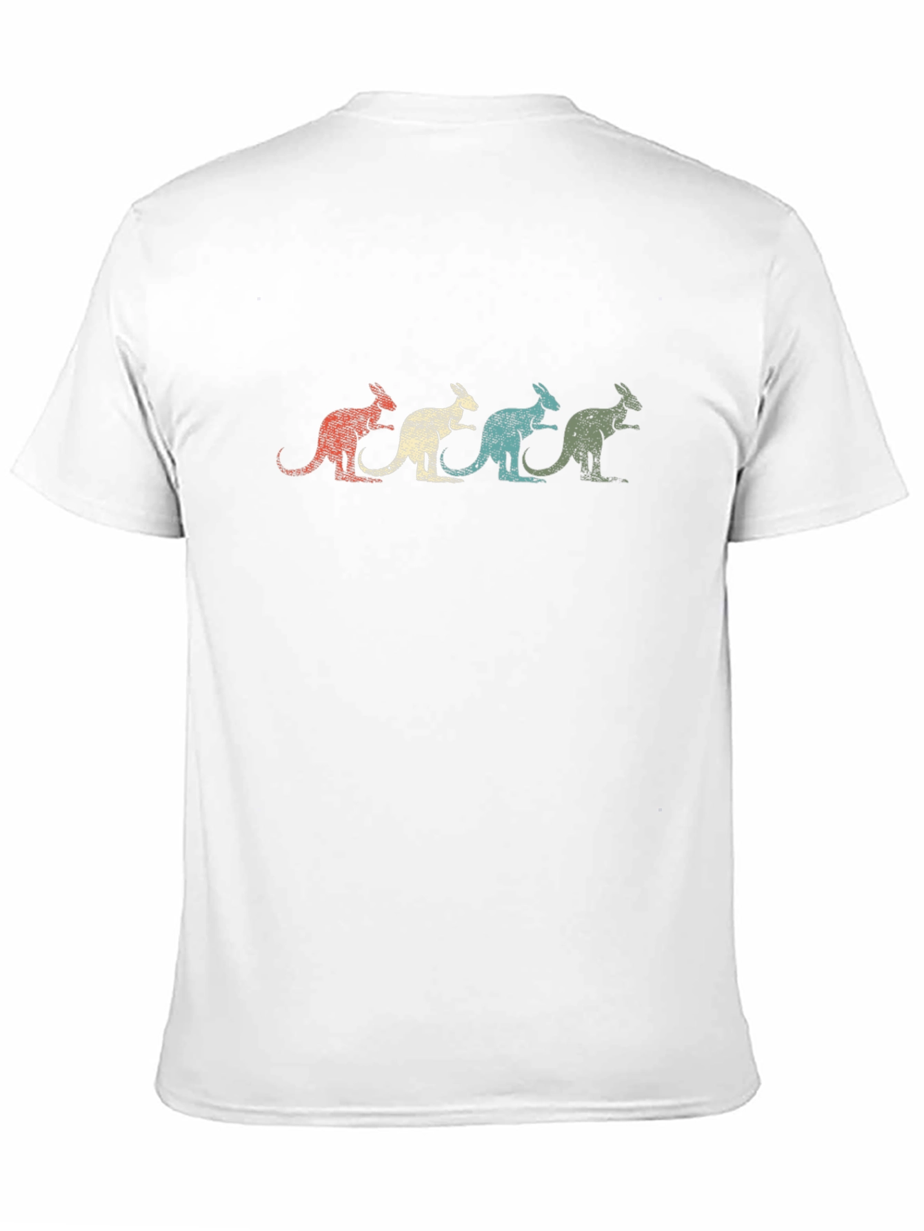 Retro Kangaroo T-Shirt - Black Graphic Tee
