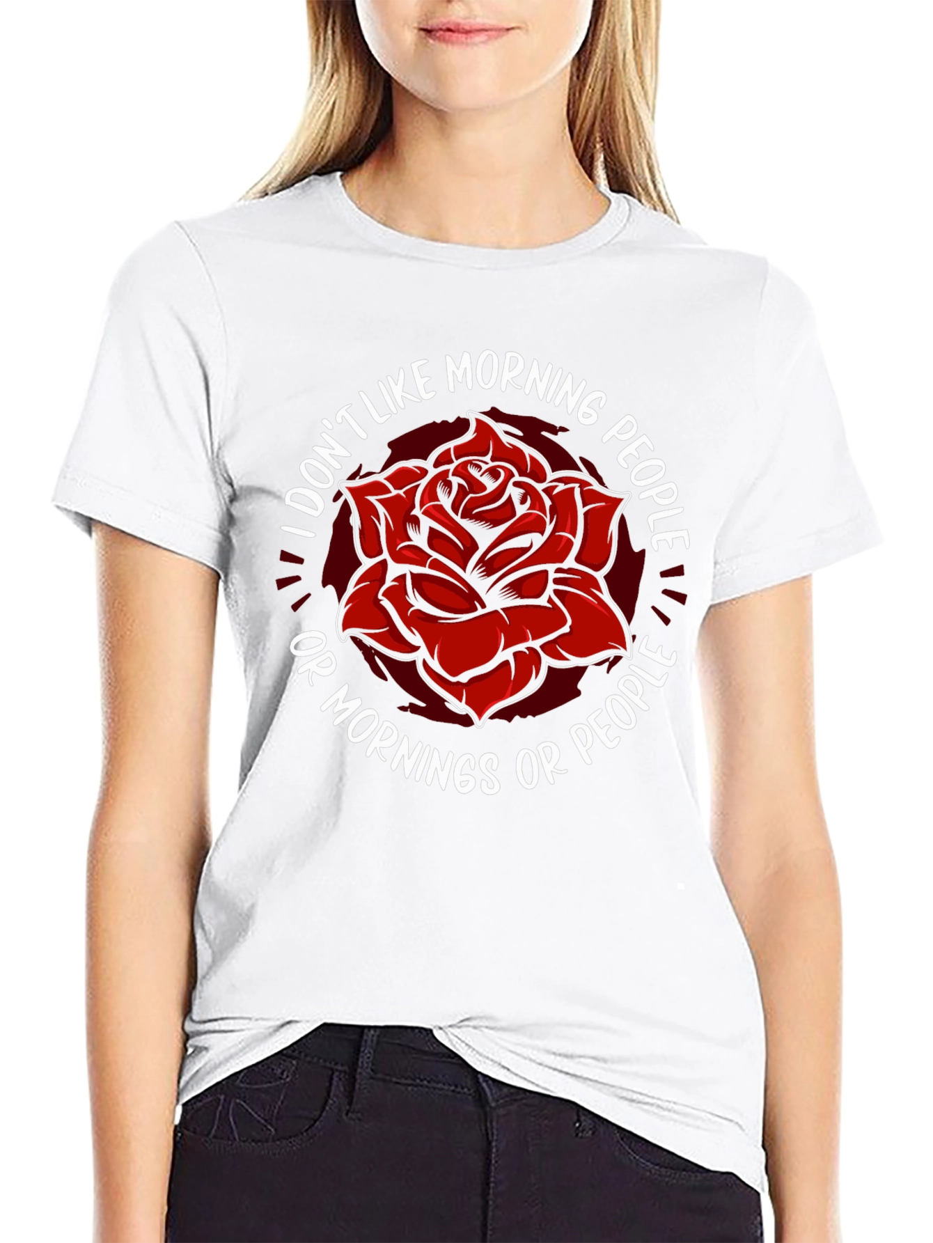 I Dont Like Morning People Graphic Tee