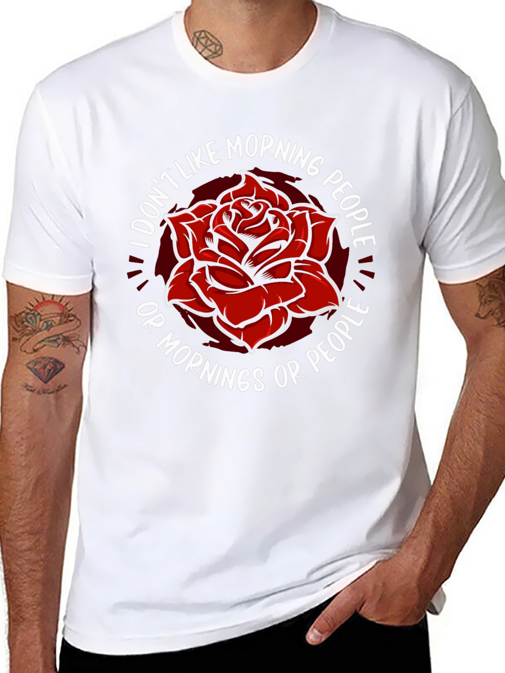 I Dont Like Morning People Graphic Tee