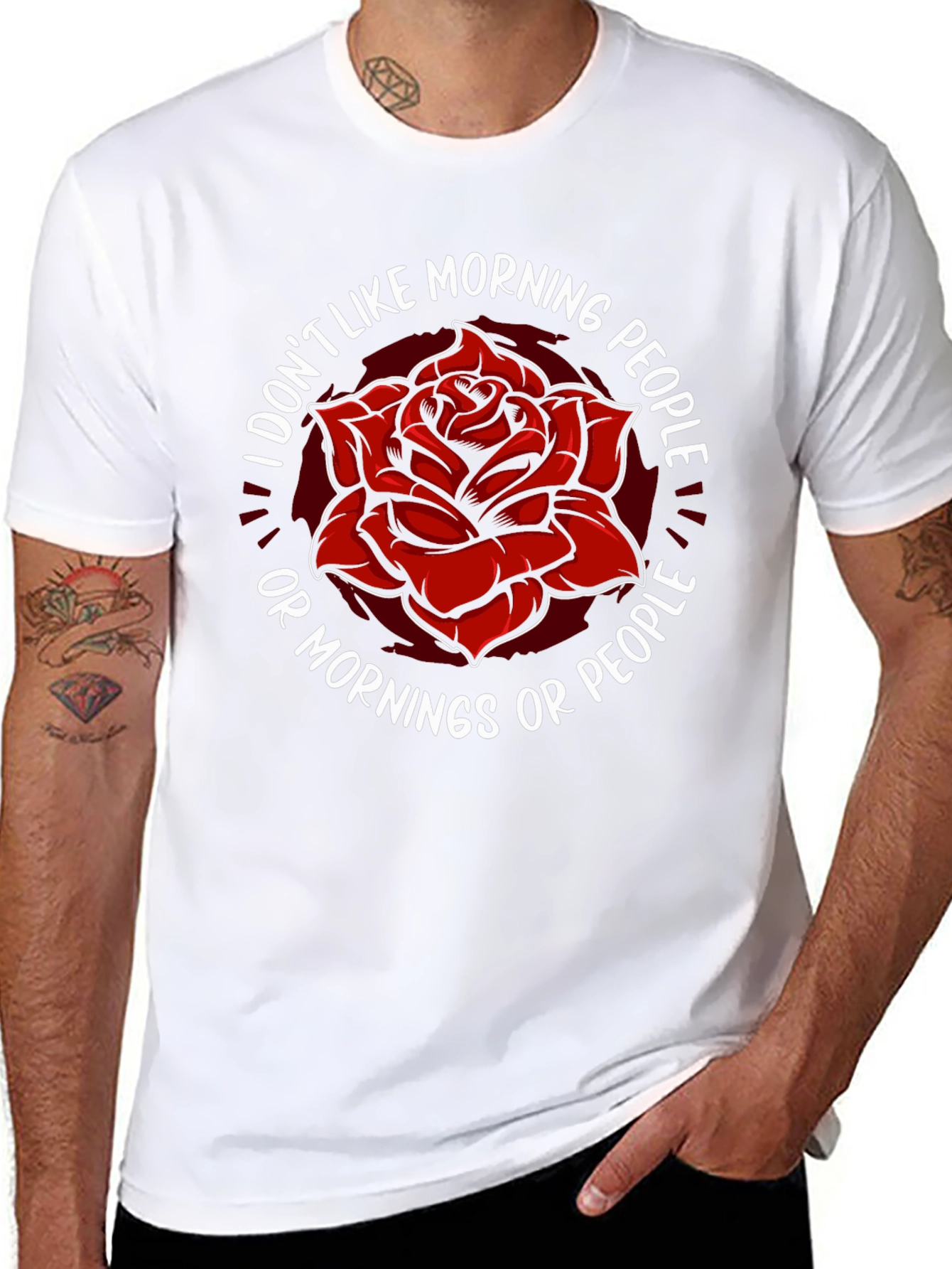 I Dont Like Morning People Graphic Tee