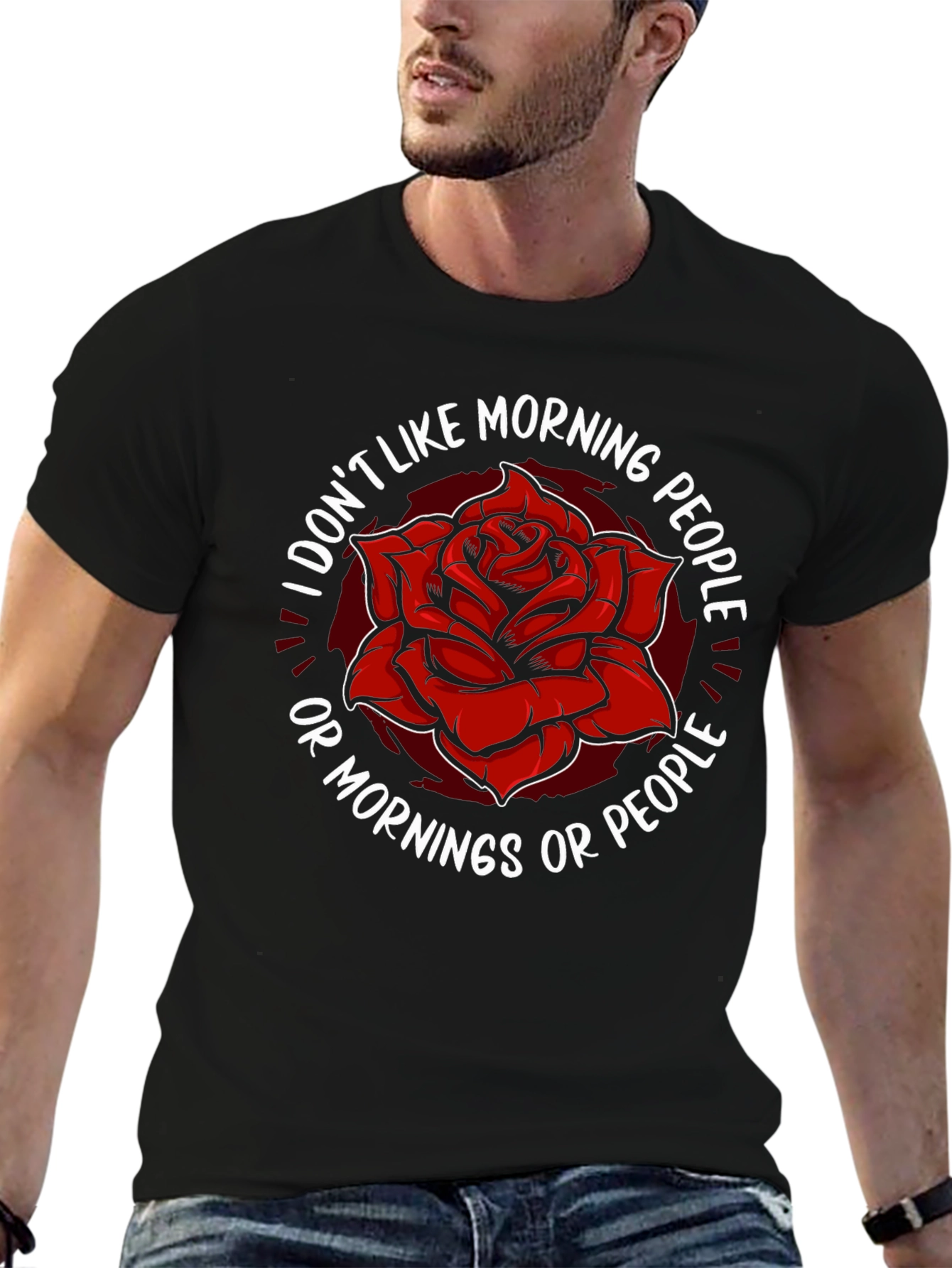 I Dont Like Morning People Graphic Tee