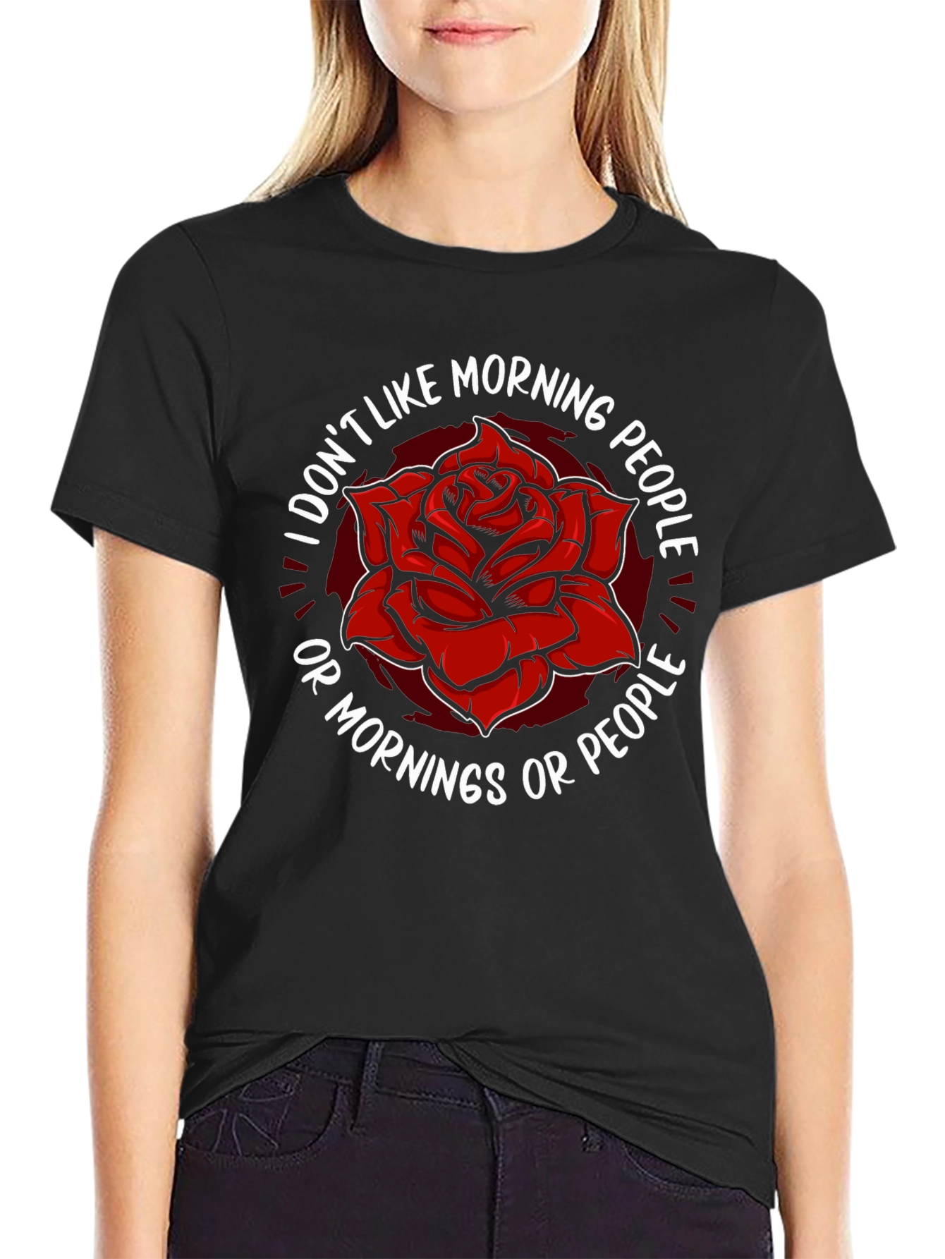 I Dont Like Morning People Graphic Tee