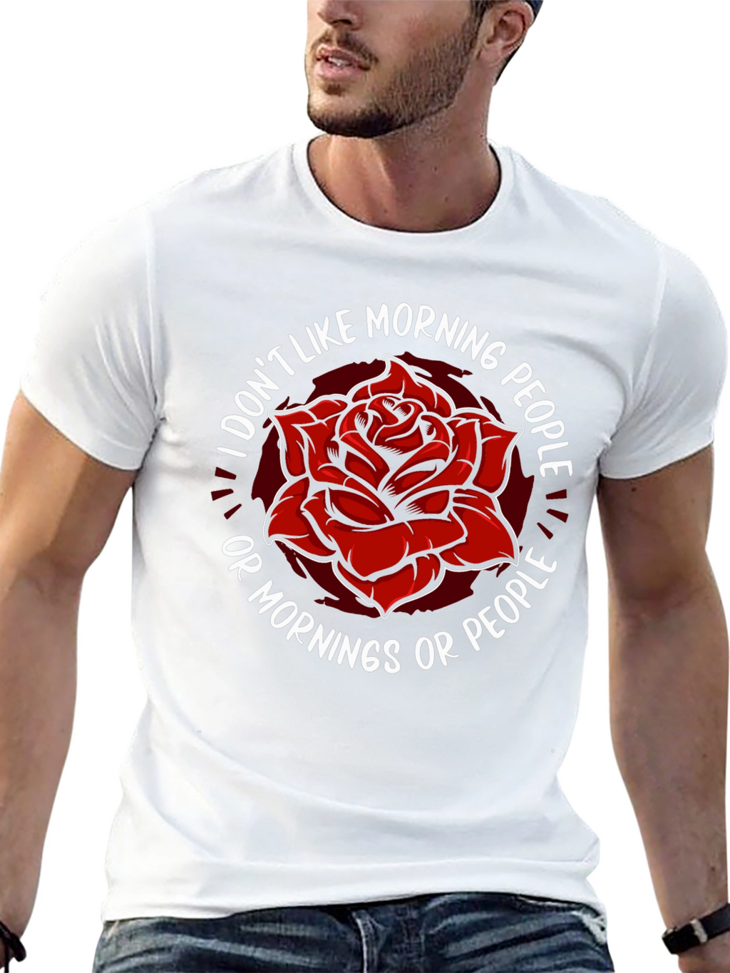 I Dont Like Morning People Graphic Tee