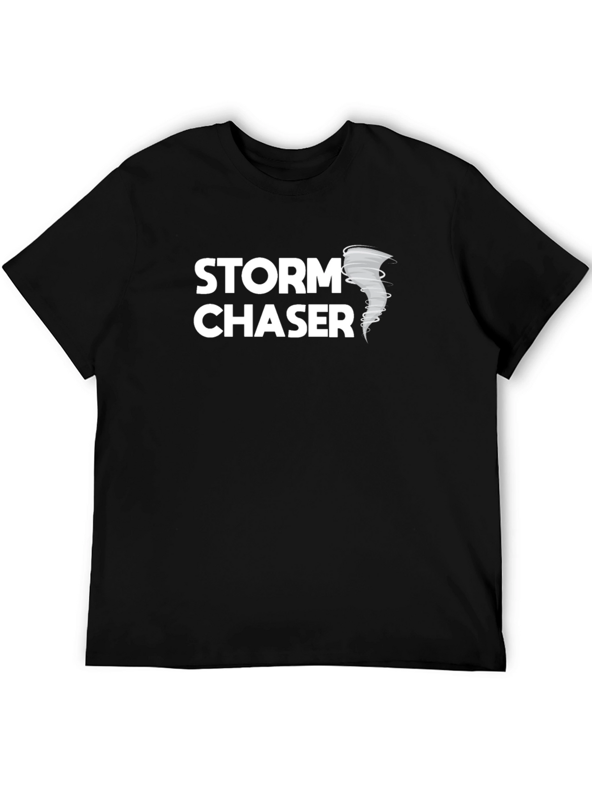 Storm Chaser Black Graphic Tee - Weather Enthusiast Shirt
