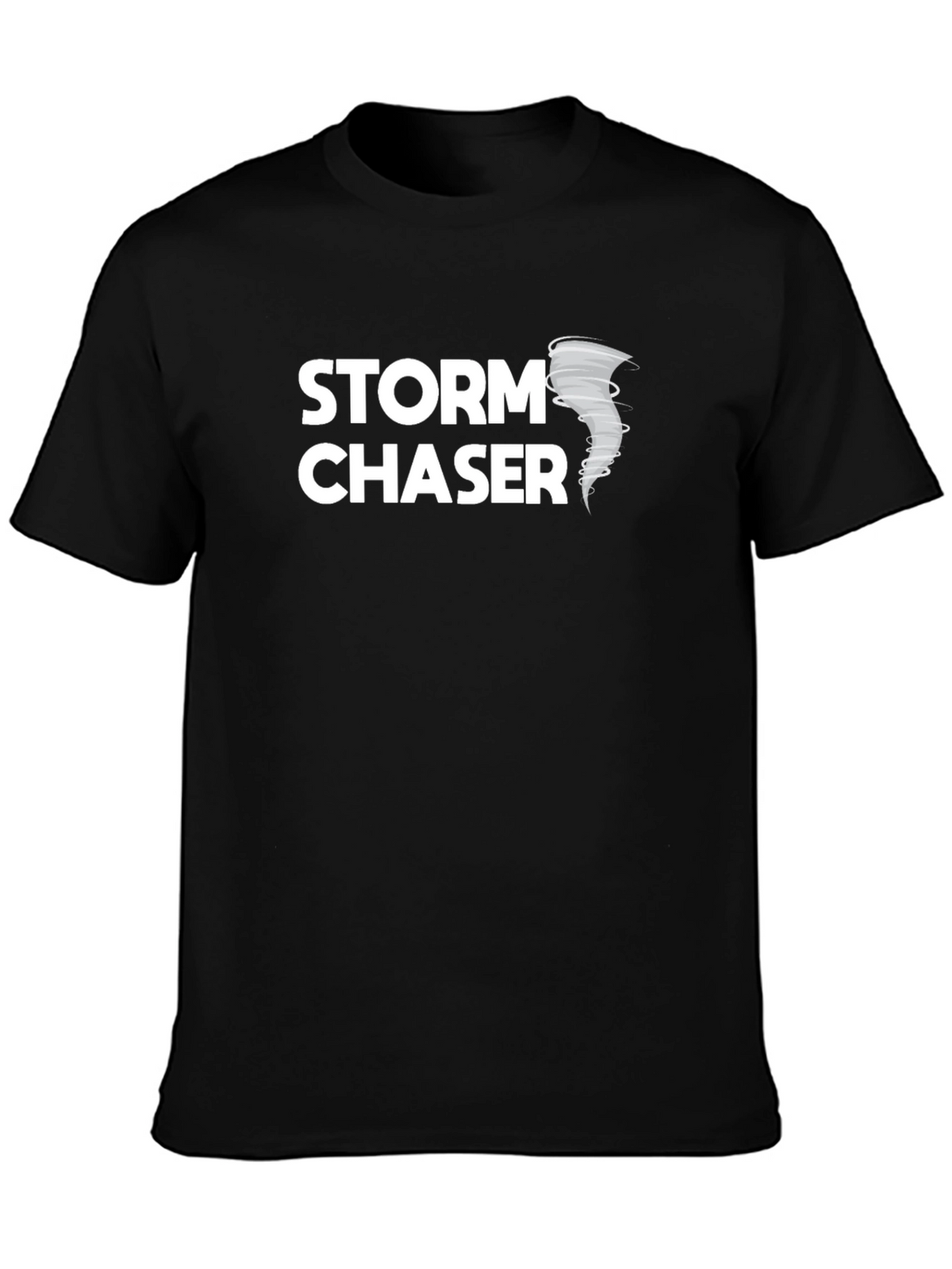 Storm Chaser Black Graphic Tee - Weather Enthusiast Shirt