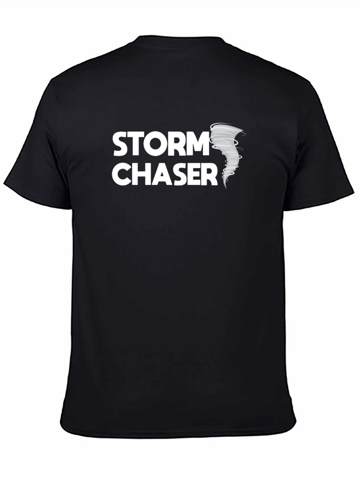 Storm Chaser Black Graphic Tee - Weather Enthusiast Shirt