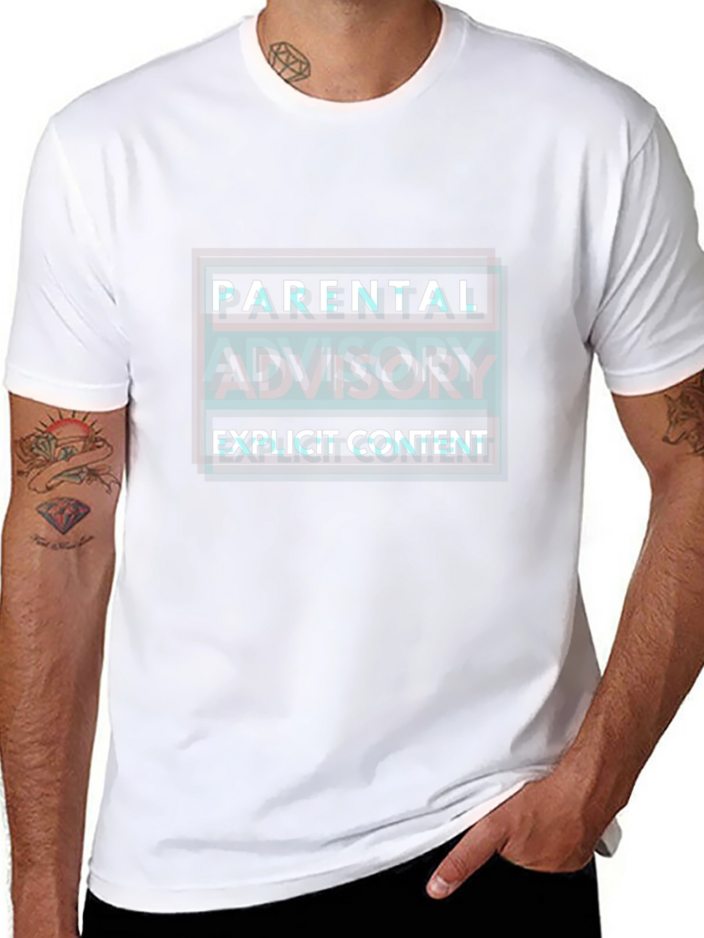 Parental Advisory Explicit Content Graphic T-Shirt