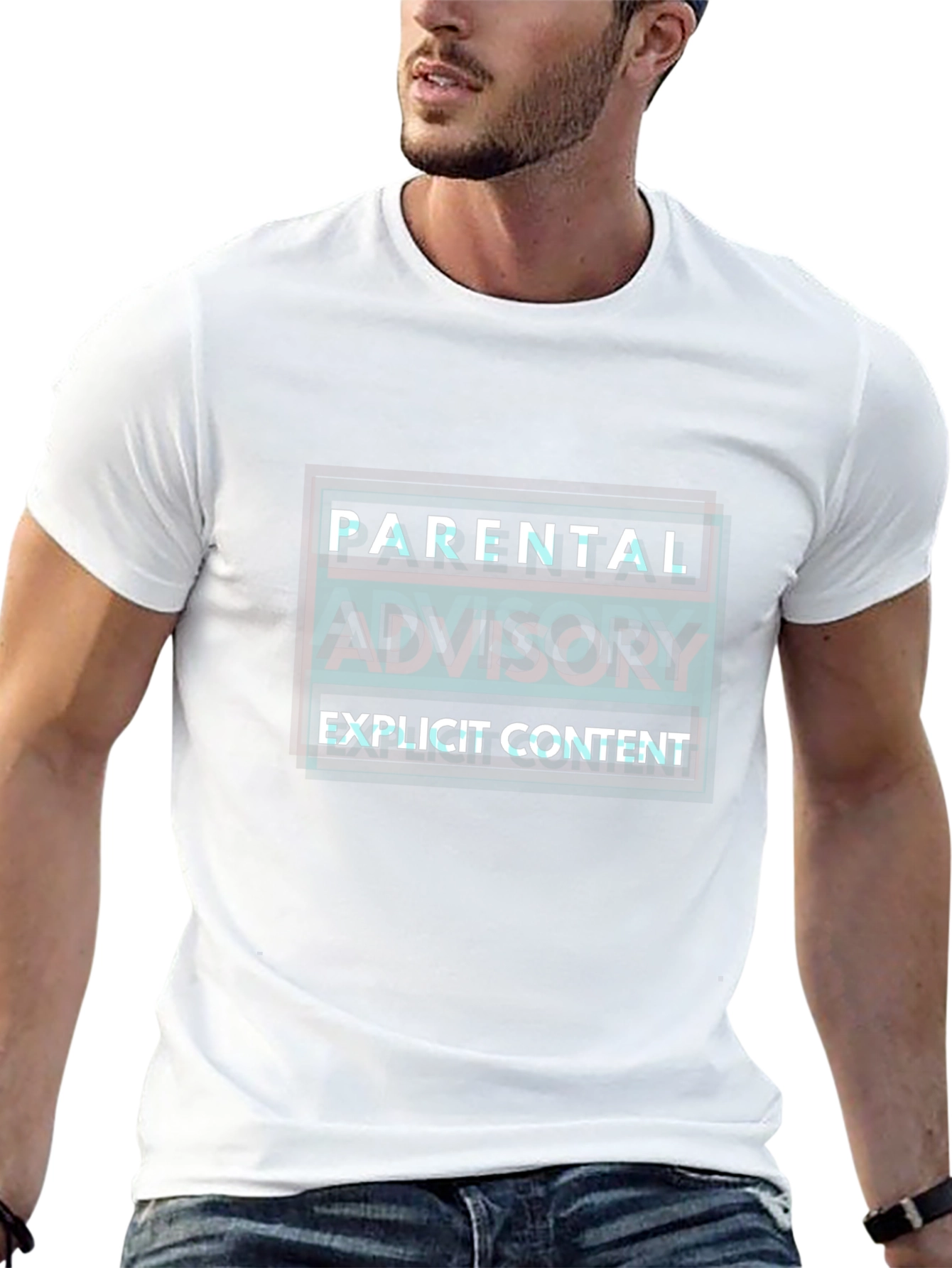 Parental Advisory Explicit Content Graphic T-Shirt