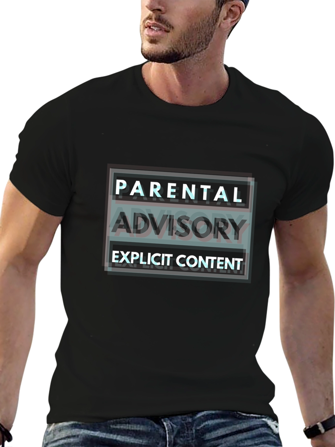 Parental Advisory Explicit Content Graphic T-Shirt