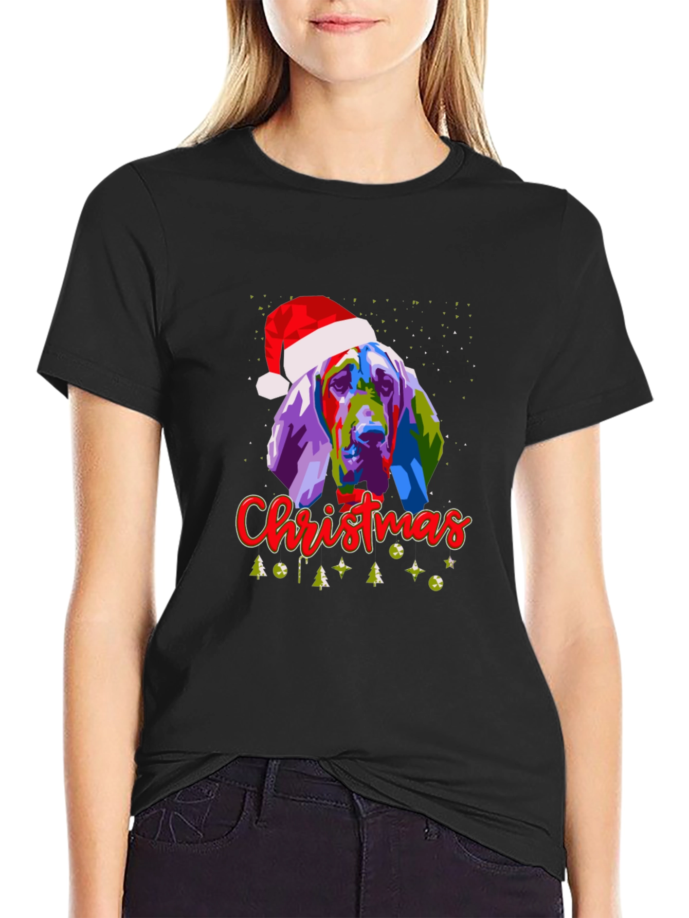 Christmas Dog Graphic T-Shirt