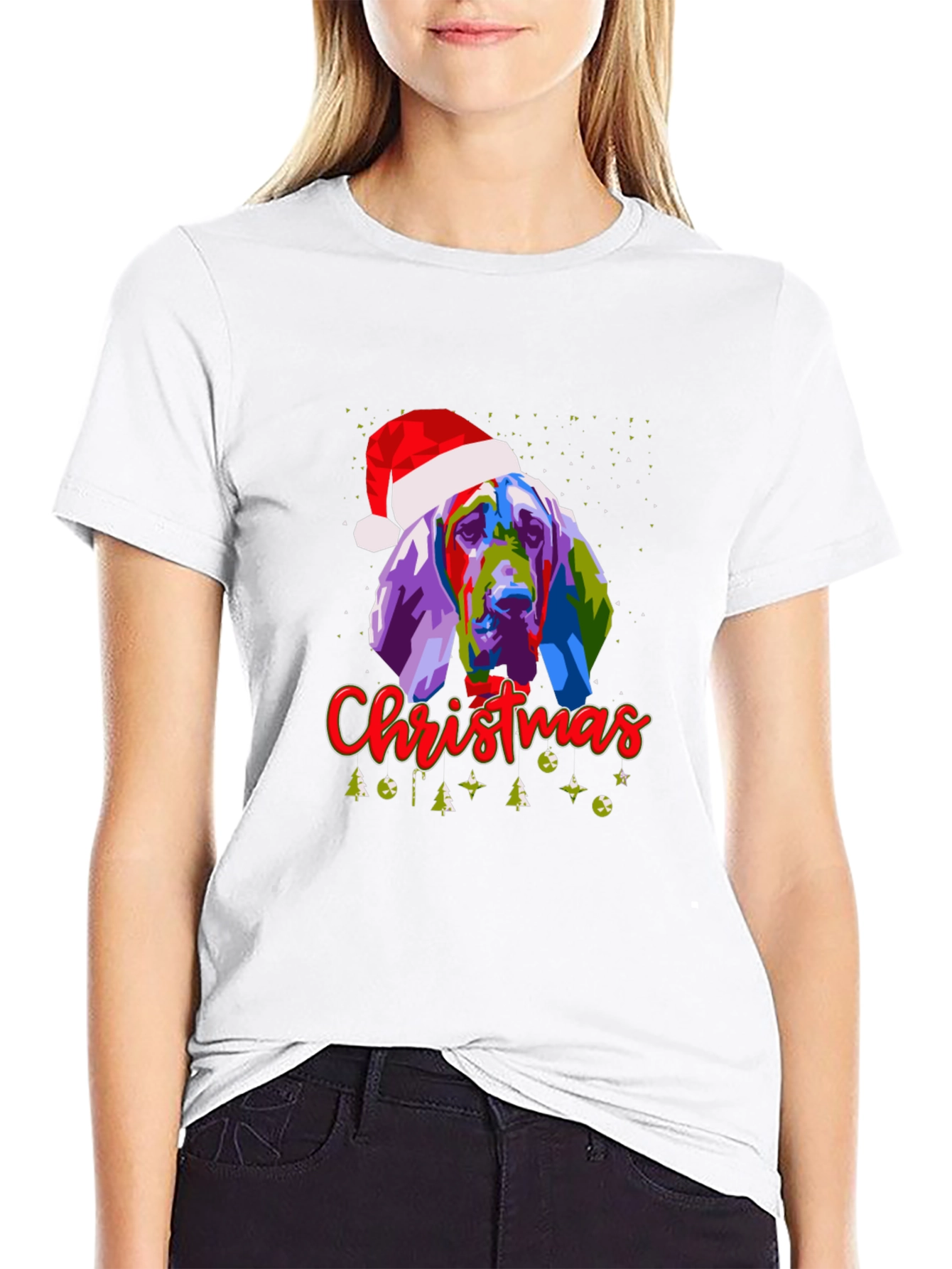 Christmas Dog Graphic T-Shirt