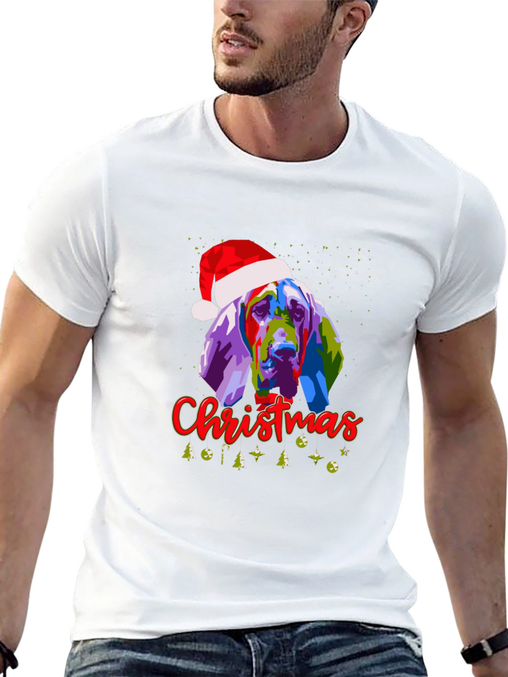 Christmas Dog Graphic T-Shirt