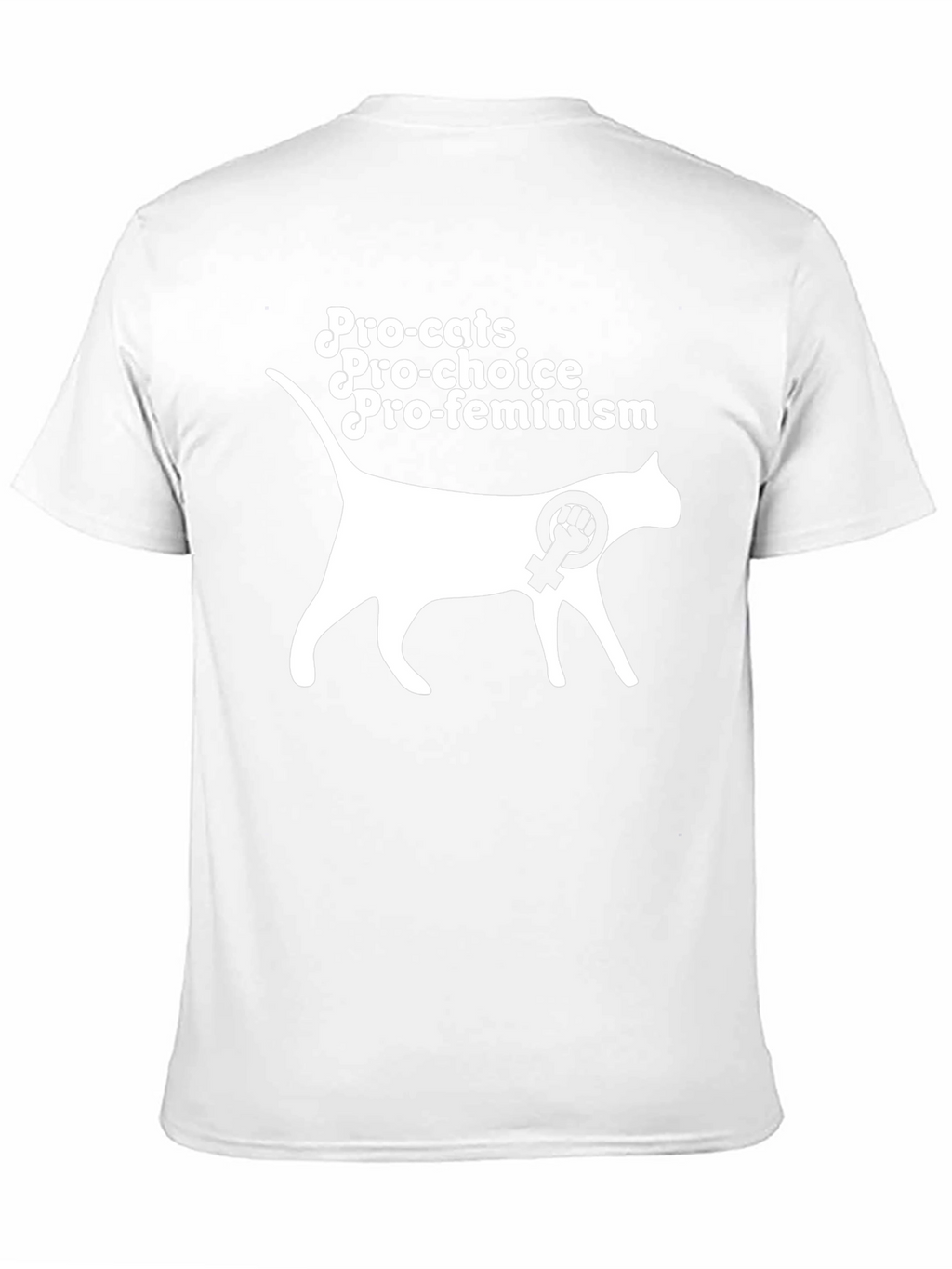 Pro-Cats Pro-Choice Pro-Feminism Graphic T-Shirt