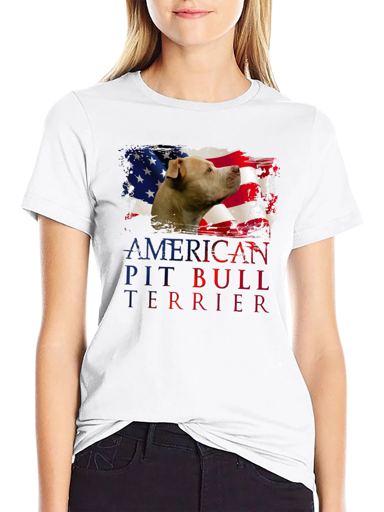 American Pit Bull Terrier Patriotic T-Shirt