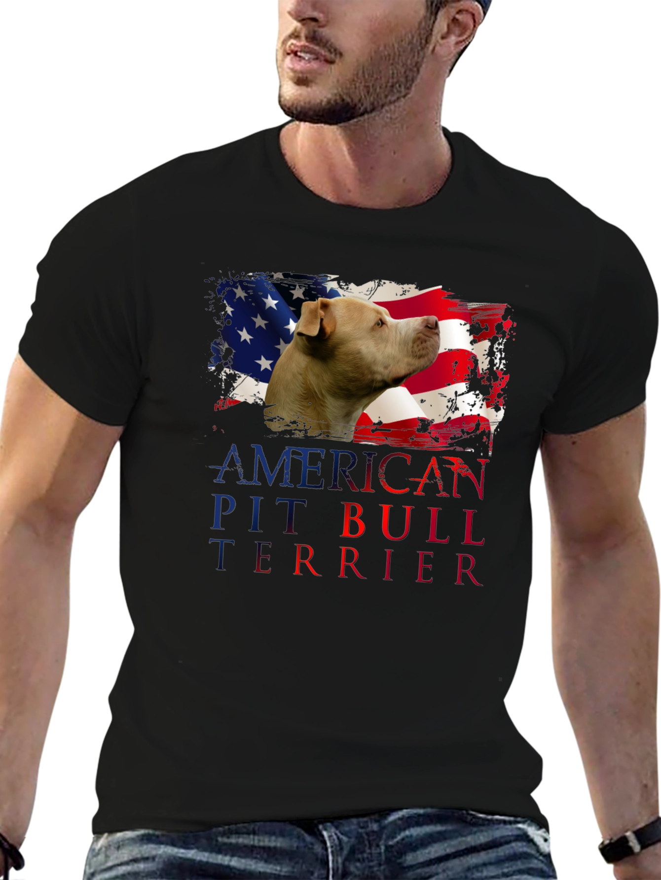 American Pit Bull Terrier Patriotic T-Shirt