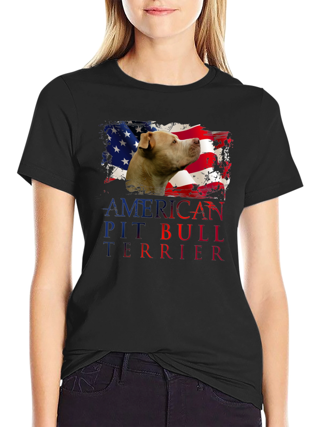 American Pit Bull Terrier Patriotic T-Shirt