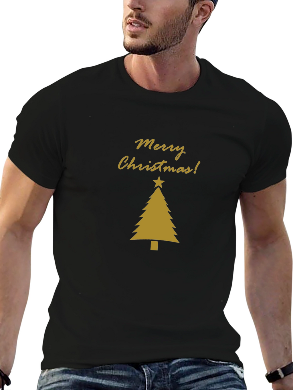 Merry Christmas Tree T-Shirt - Holiday Festive Wear